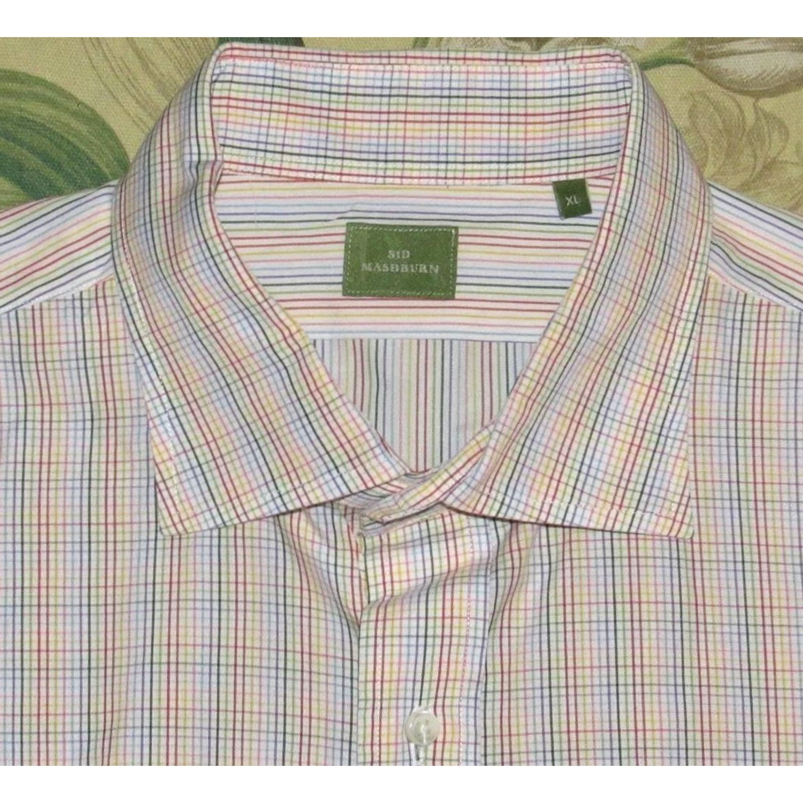 Sid Mashburn SID MASHBURN Shirt XL White Plaid & Striped Long Sleeve Button Down Mens Size US XL / EU 56 / 4 - 2 Thumbnail