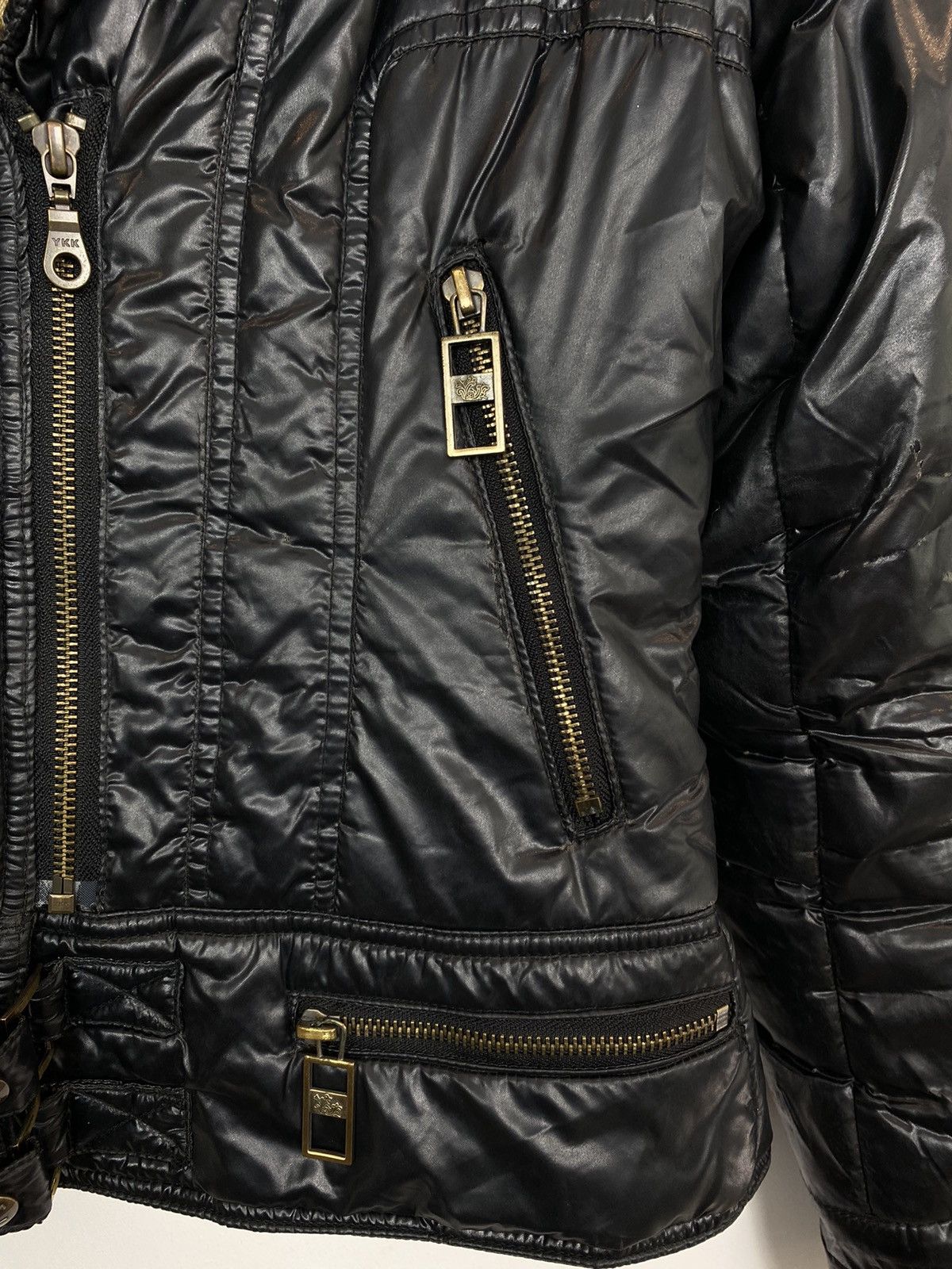 Just Cavalli Vintage Just Cavalli Multi Zip Puffer Biker Jacket Leopard Size S / US 4 / IT 40 - 5 Thumbnail
