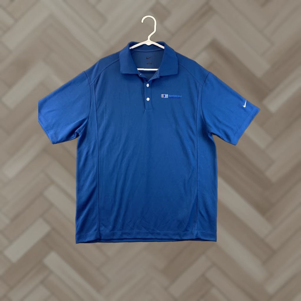 Nike Nike Dri-Fit Polo Shirt Mens Large Blue Lightweight Golf Shirt Size US L / EU 52-54 / 3 - 1 Thumbnail