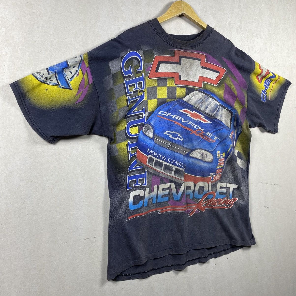 NASCAR × Vintage Vintage Chevrolet Racing All Over Print T-Shirt L 90’s 2XL Size US XXL / EU 58 / 5 - 4 Thumbnail