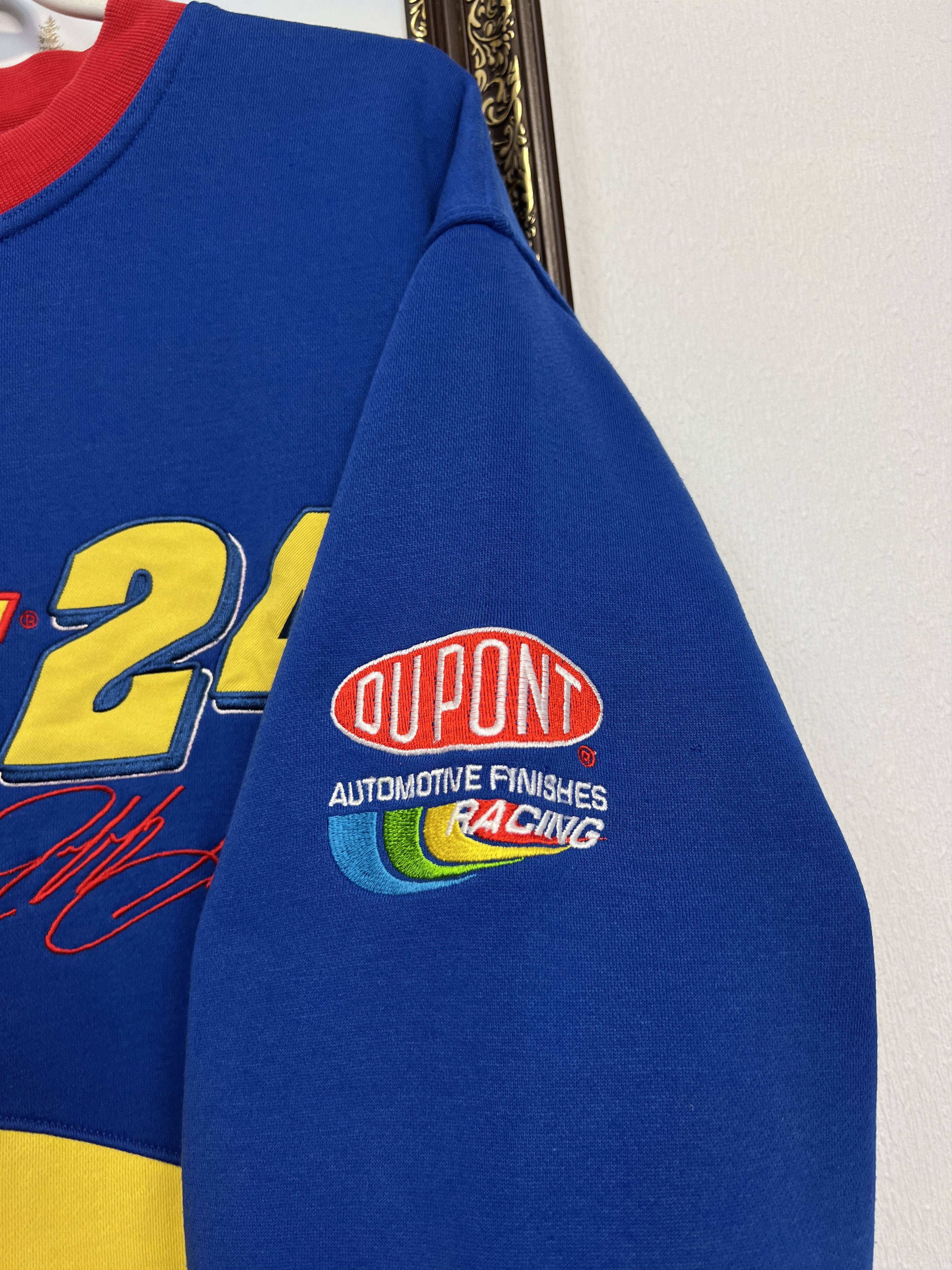 Vintage Jeff Gordon DuPont Rainbow Crewneck Sweatshirt Racing Rare Size US L / EU 52-54 / 3 - 4 Thumbnail