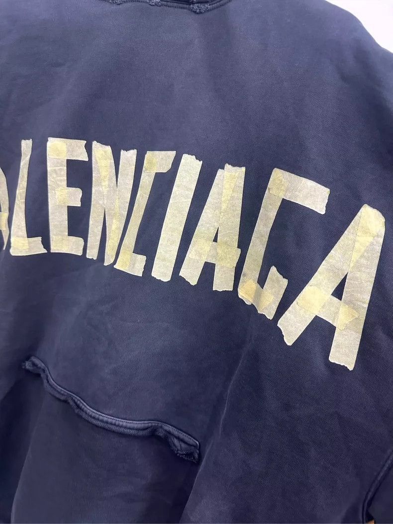 Balenciaga Balenciaga SS24 Logo Printed Hooded Sweatshirt-2505 Size US M / EU 48-50 / 2 - 5 Thumbnail