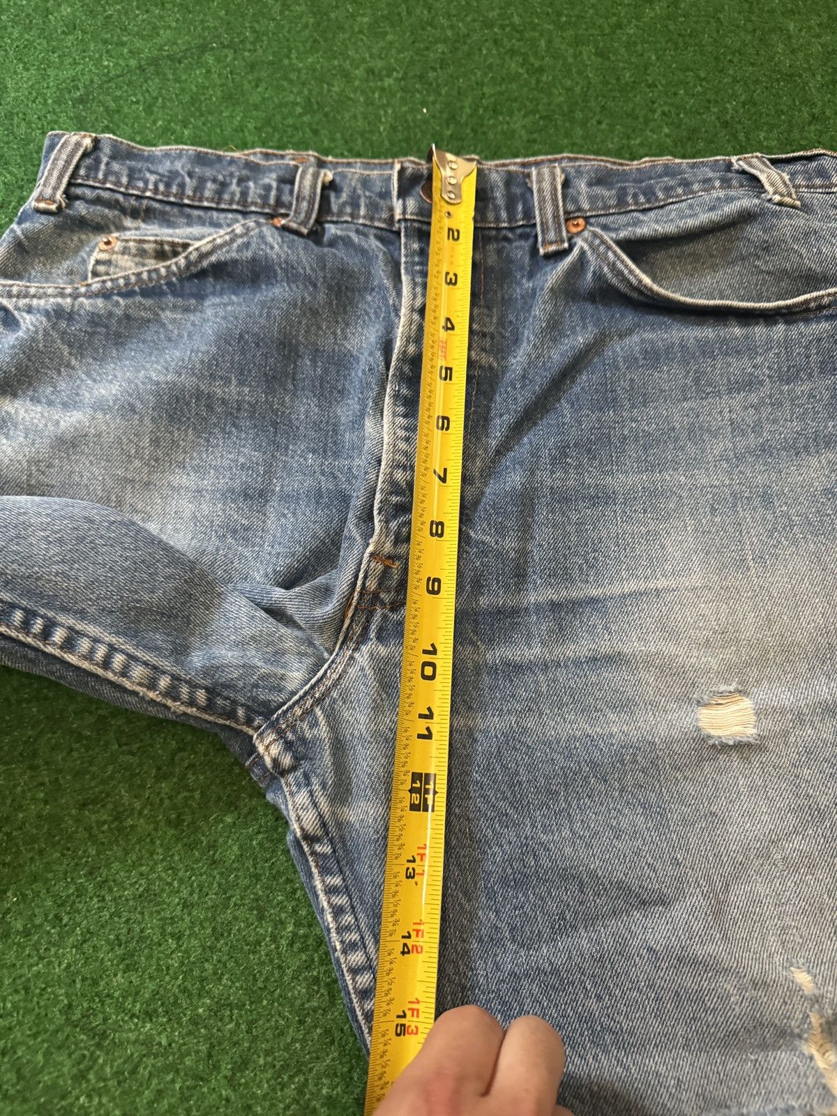 Levi's Vintage Clothing Vintage 70s Levi’s 517 Bootcut Flare Distressed 34x28 Jeans Size US 34 / EU 50 - 10 Thumbnail