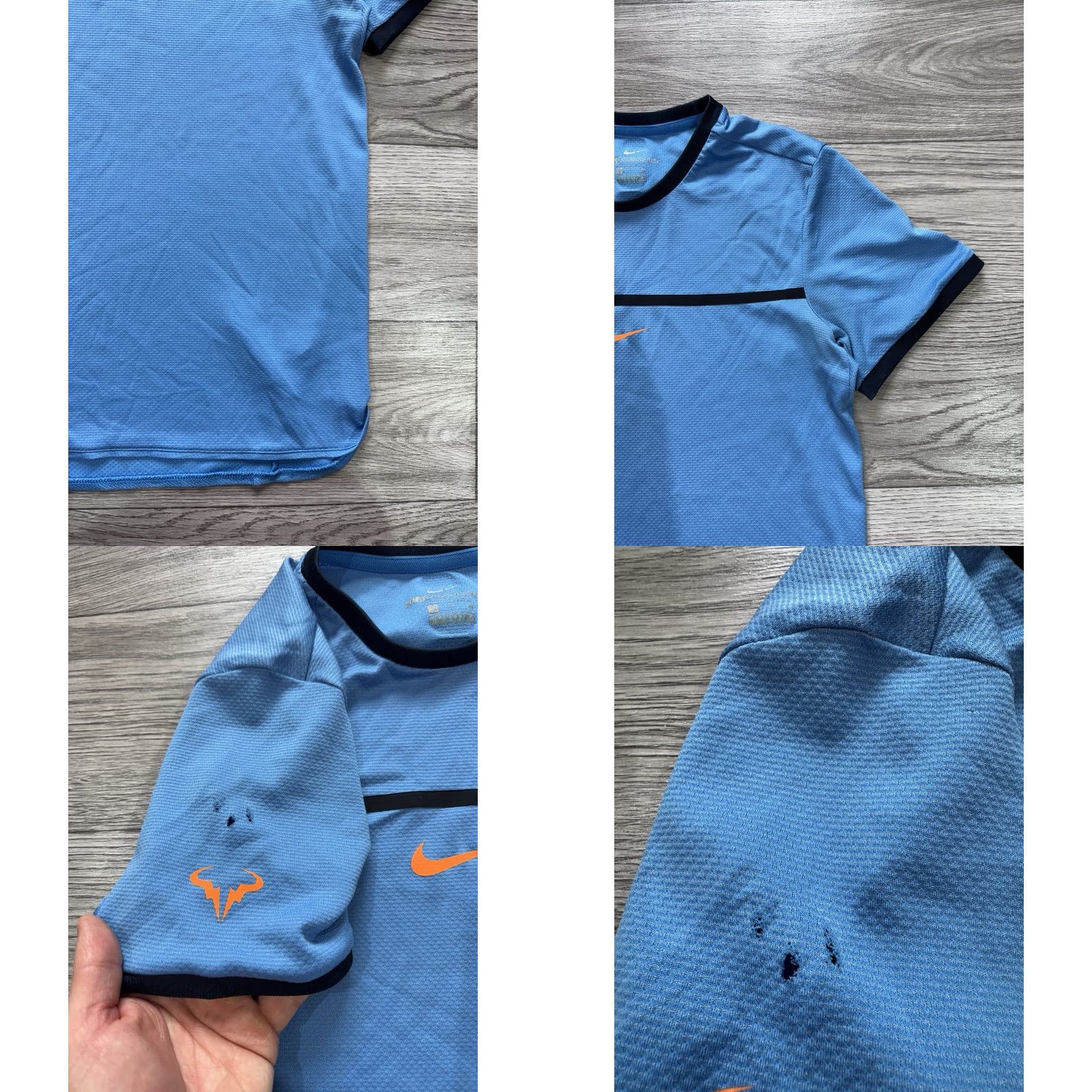 Nike Nike Rafa Nadal 2016 US Open Shirt T-Shirt Short Sleeve Blue S Men Paul Aeroreact Size US S / EU 44-46 / 1 - 9 Thumbnail