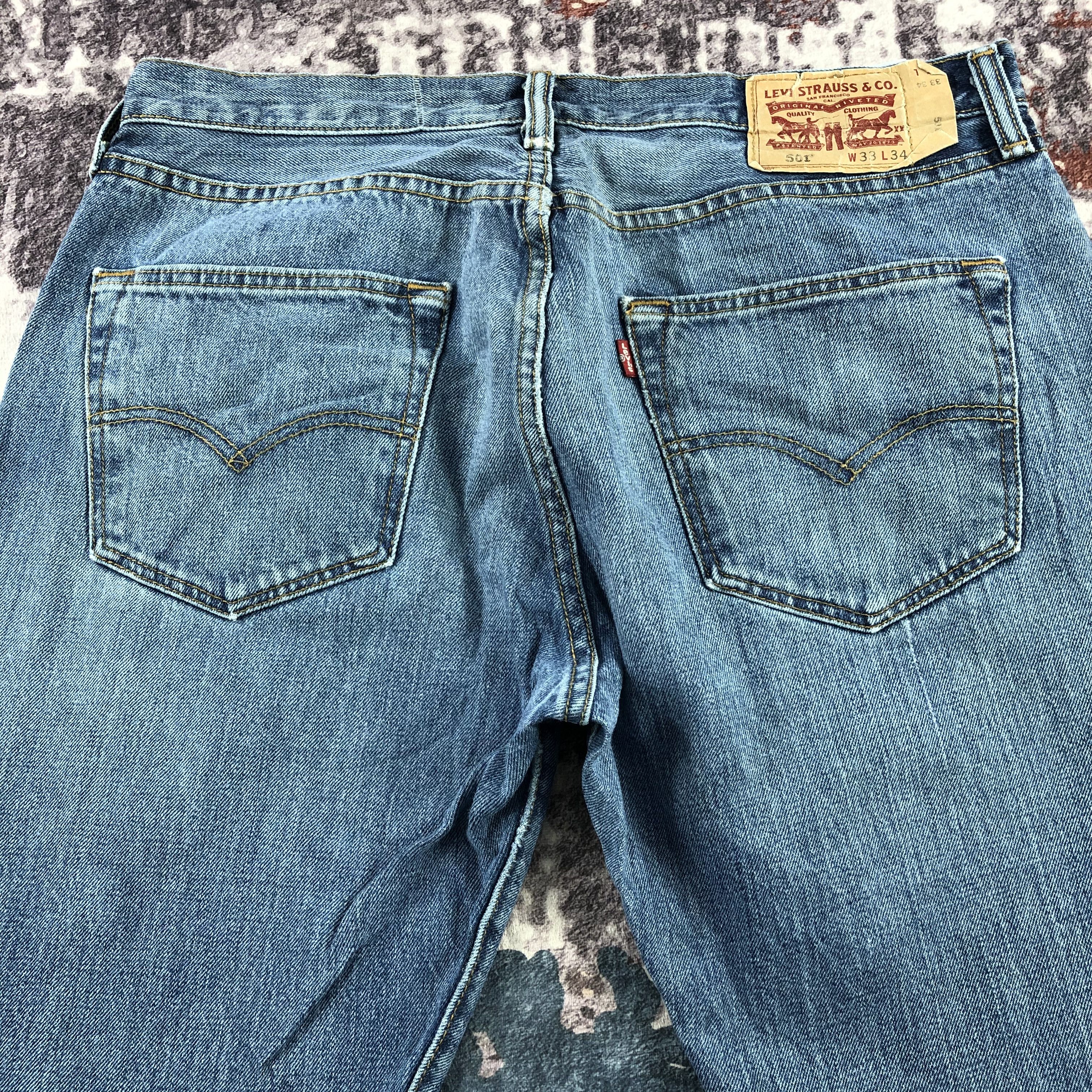 Levi's × Vintage Vintage Blue Wash Levis 501 Jeans-JM2888 Size US 34 / EU 50 - 4 Thumbnail