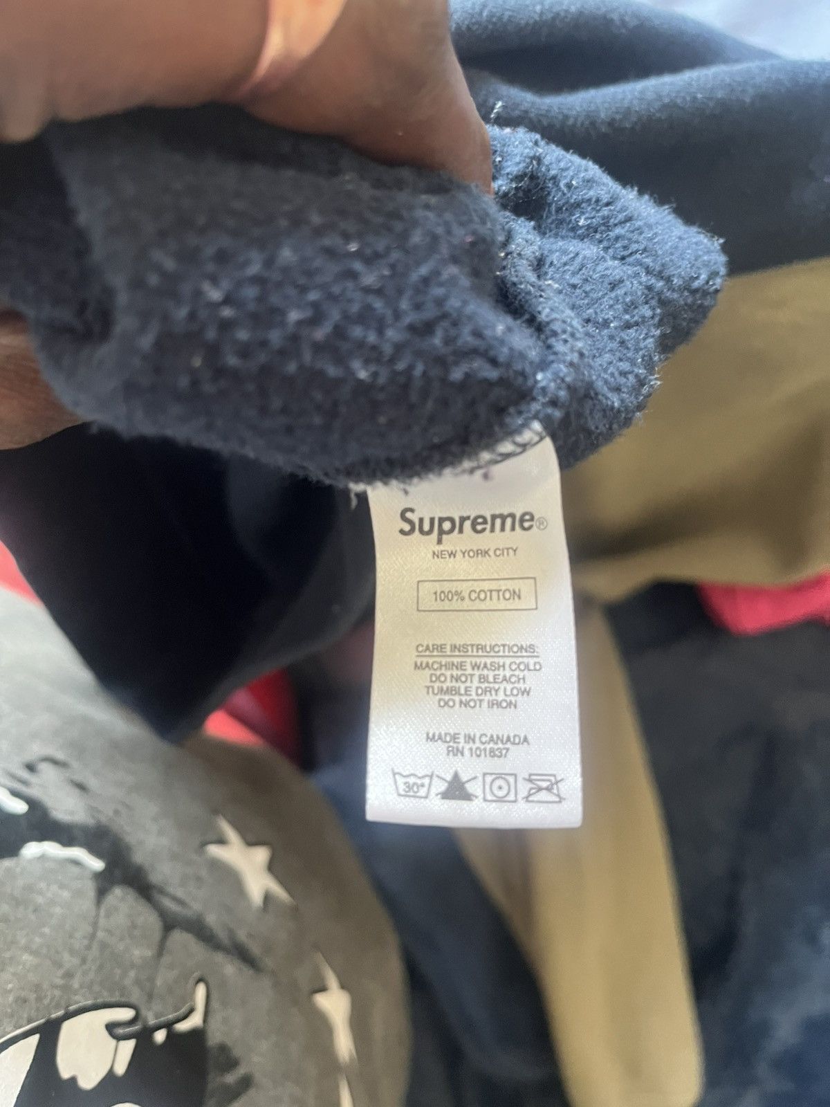 Japanese Brand Supreme S Logo Colorblocked Hooded Sweatshirt - Size Large Size US L / EU 52-54 / 3 - 7 Thumbnail