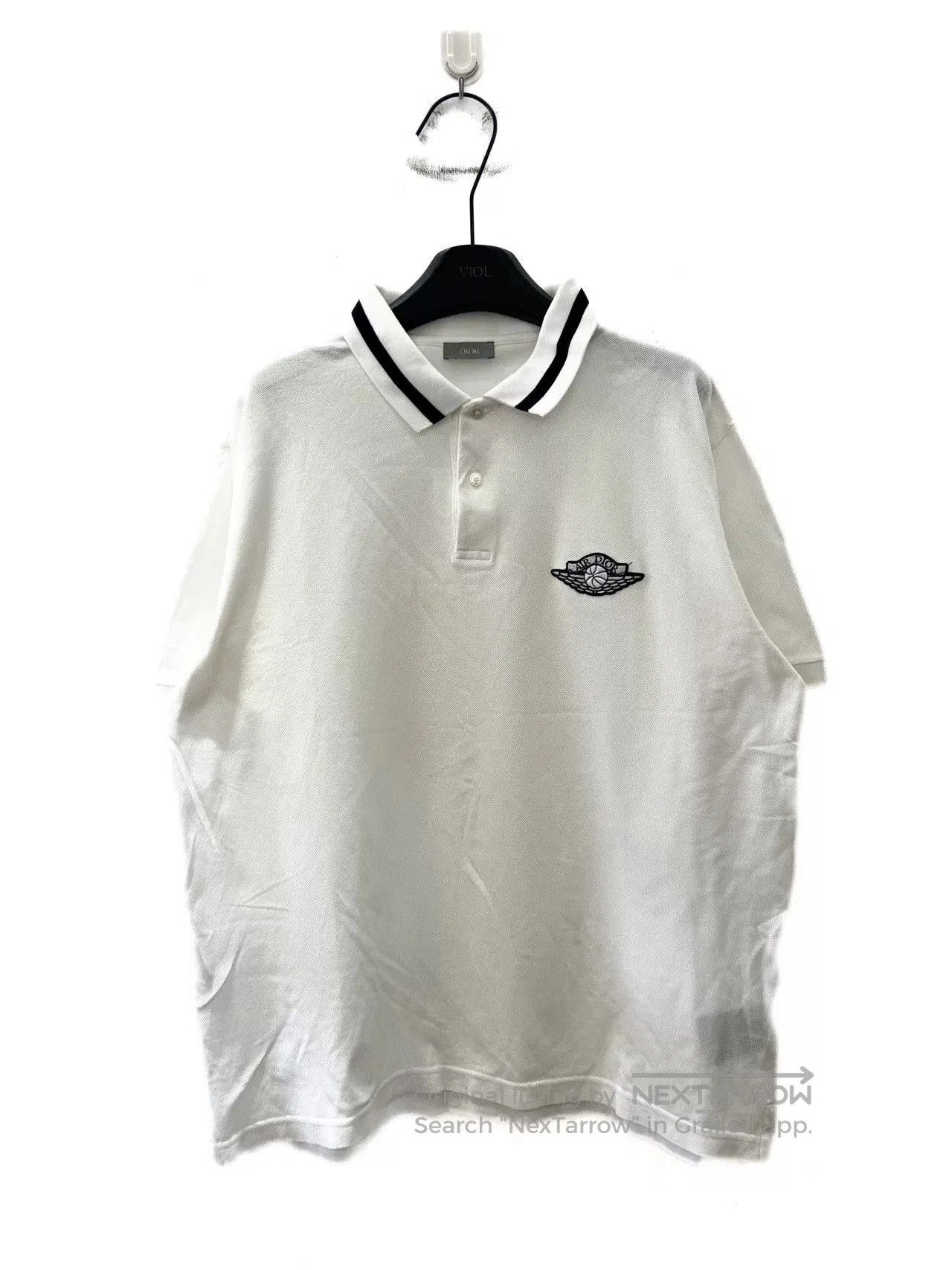 Japanese Brand Dior Jordan Embroidered Short-Sleeve Polo. Size US XL / EU 56 / 4 - 2 Thumbnail