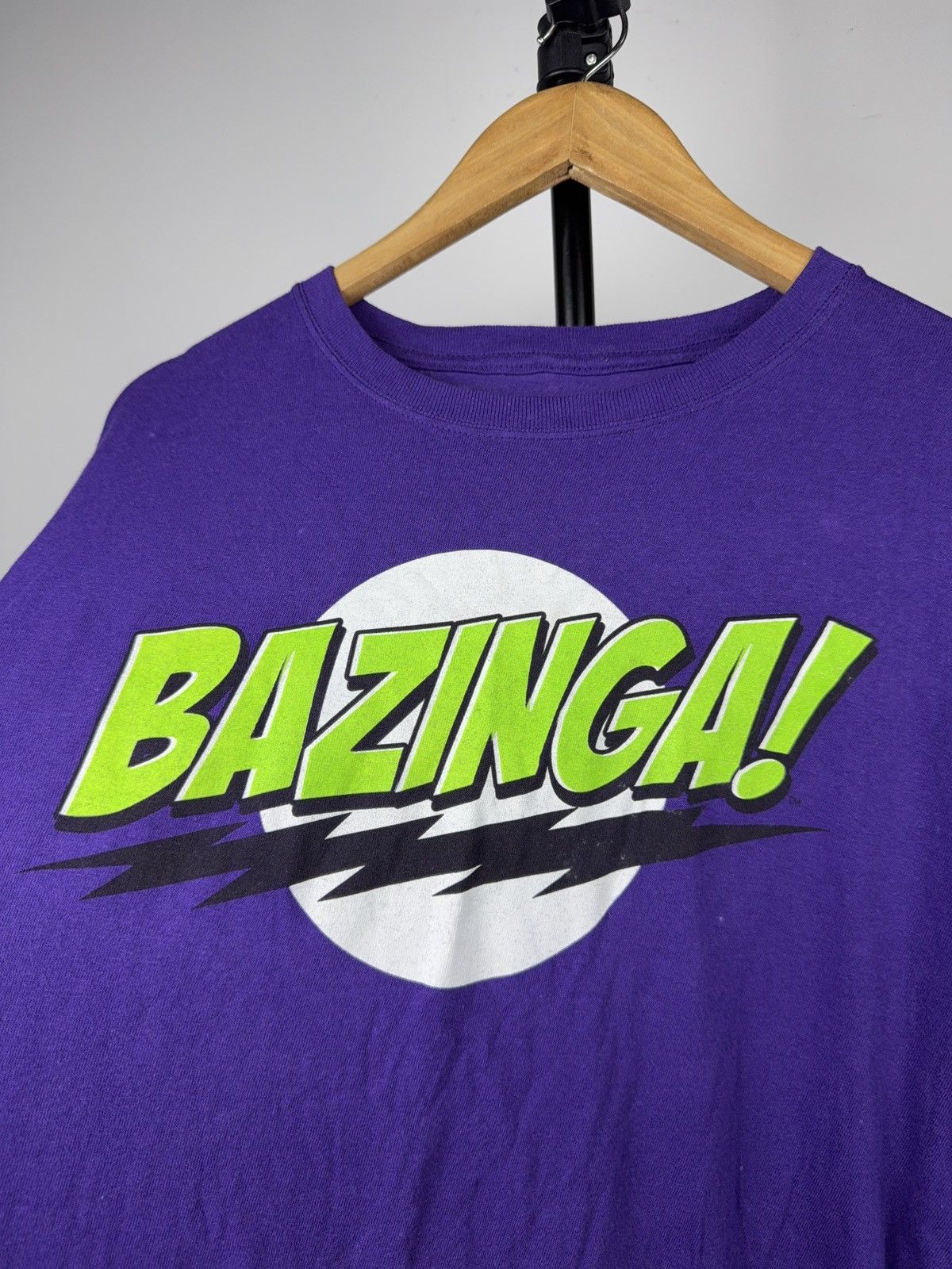 Warner Bros 00s Bazinga Big Bang Theory Warner Bros Graphic T Shirt Size US XL / EU 56 / 4 - 3 Thumbnail