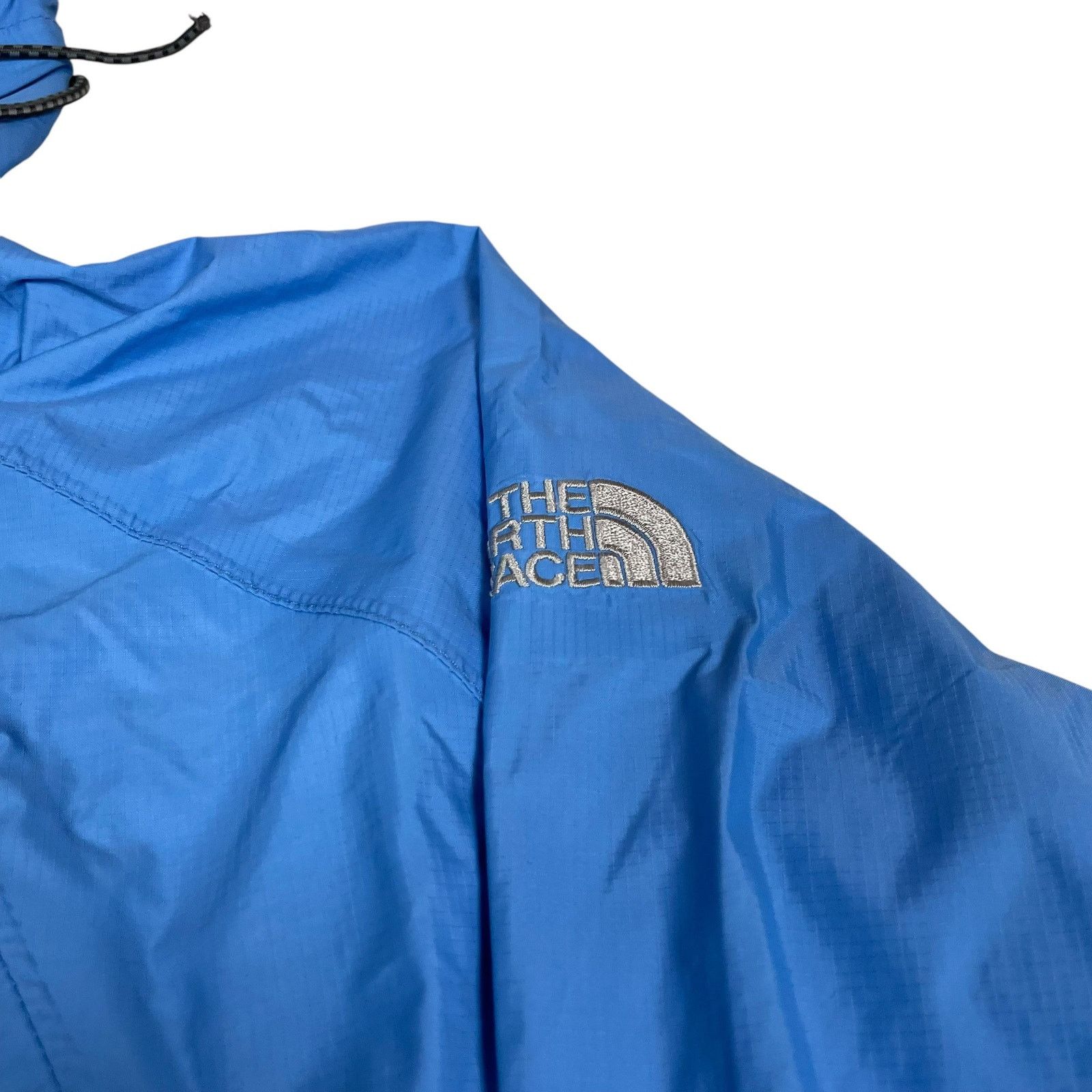 The North Face × Vintage The North Face Women's Blue Hooded Full Zip Jacket Large Size L / US 10 / IT 46 - 2 Thumbnail