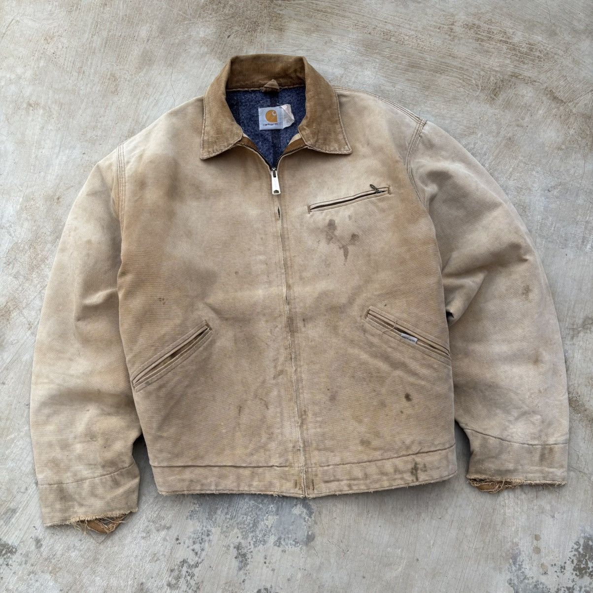Carhartt Vintage 90s Sunfaded Carhartt Detroit Jacket Size US M / EU 48-50 / 2 - 1 Thumbnail