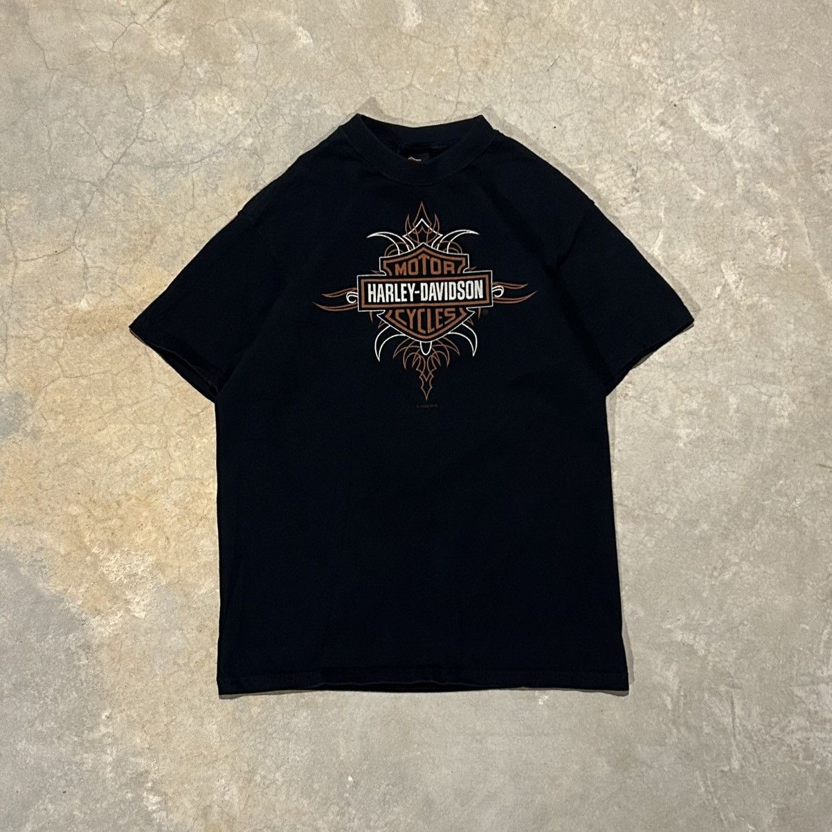 Harley Davidson × Vintage Crazy Vintage Y2K Harley Davidson Biker Tee Cyber Grunge Size US M / EU 48-50 / 2 - 1 Thumbnail