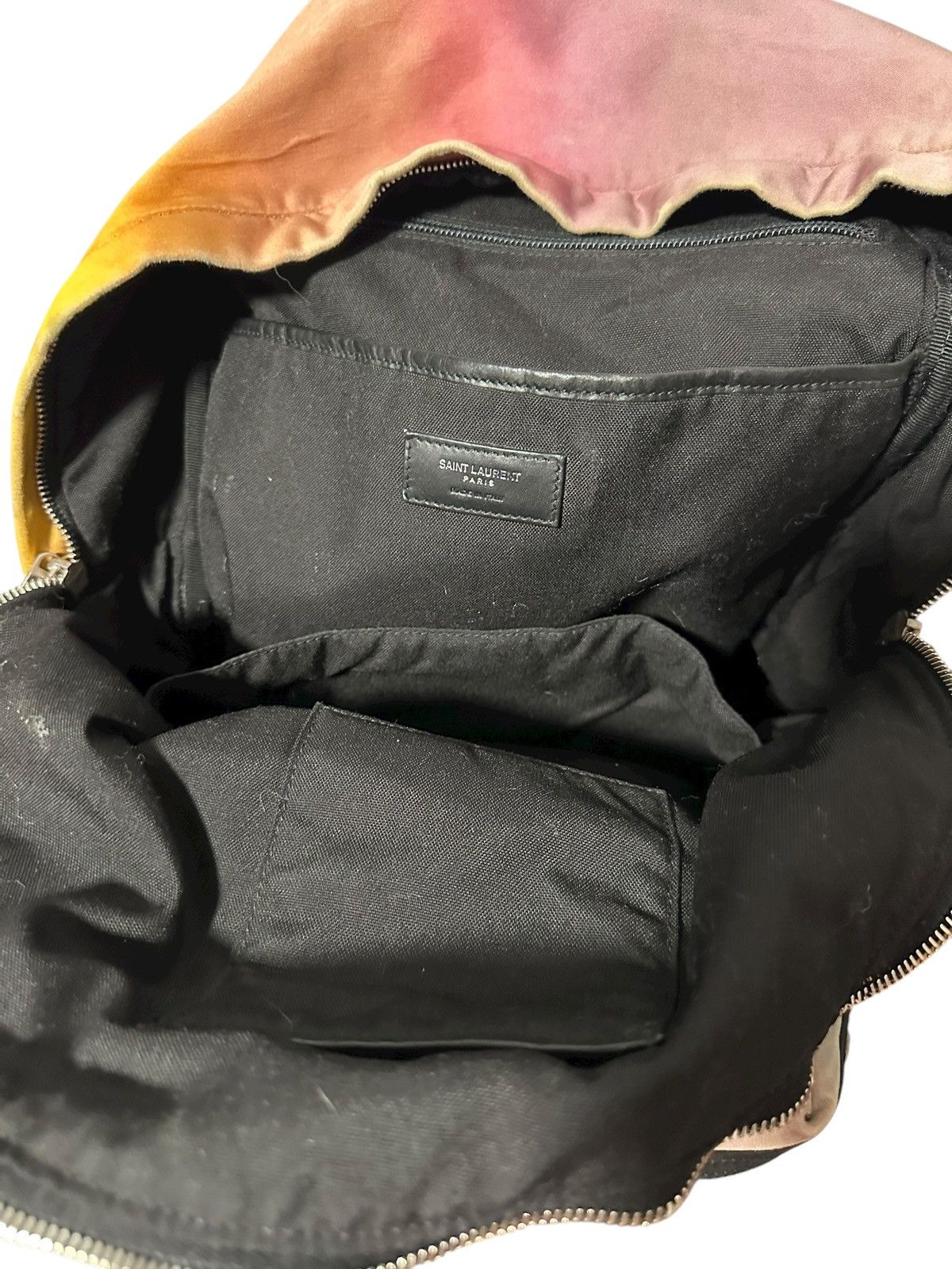 Saint Laurent Paris Saint Laurent 2018 Ombre Satin Faded Rainbow City Backpack Size ONE SIZE - 8 Thumbnail