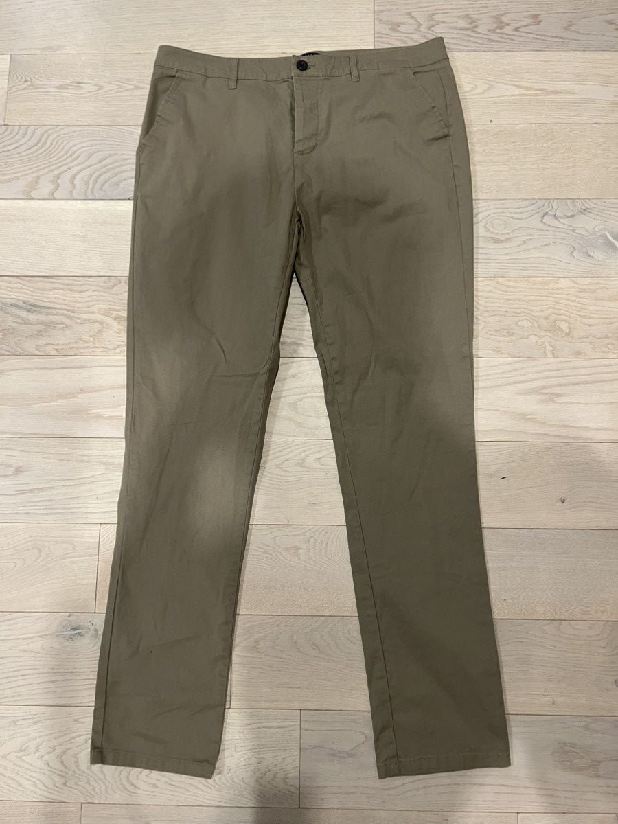 Asos ASOS DESIGN Men’s Khaki Chino Pants Sz 36x34 Slim Fit Size US 36 / EU 52 - 1 Thumbnail