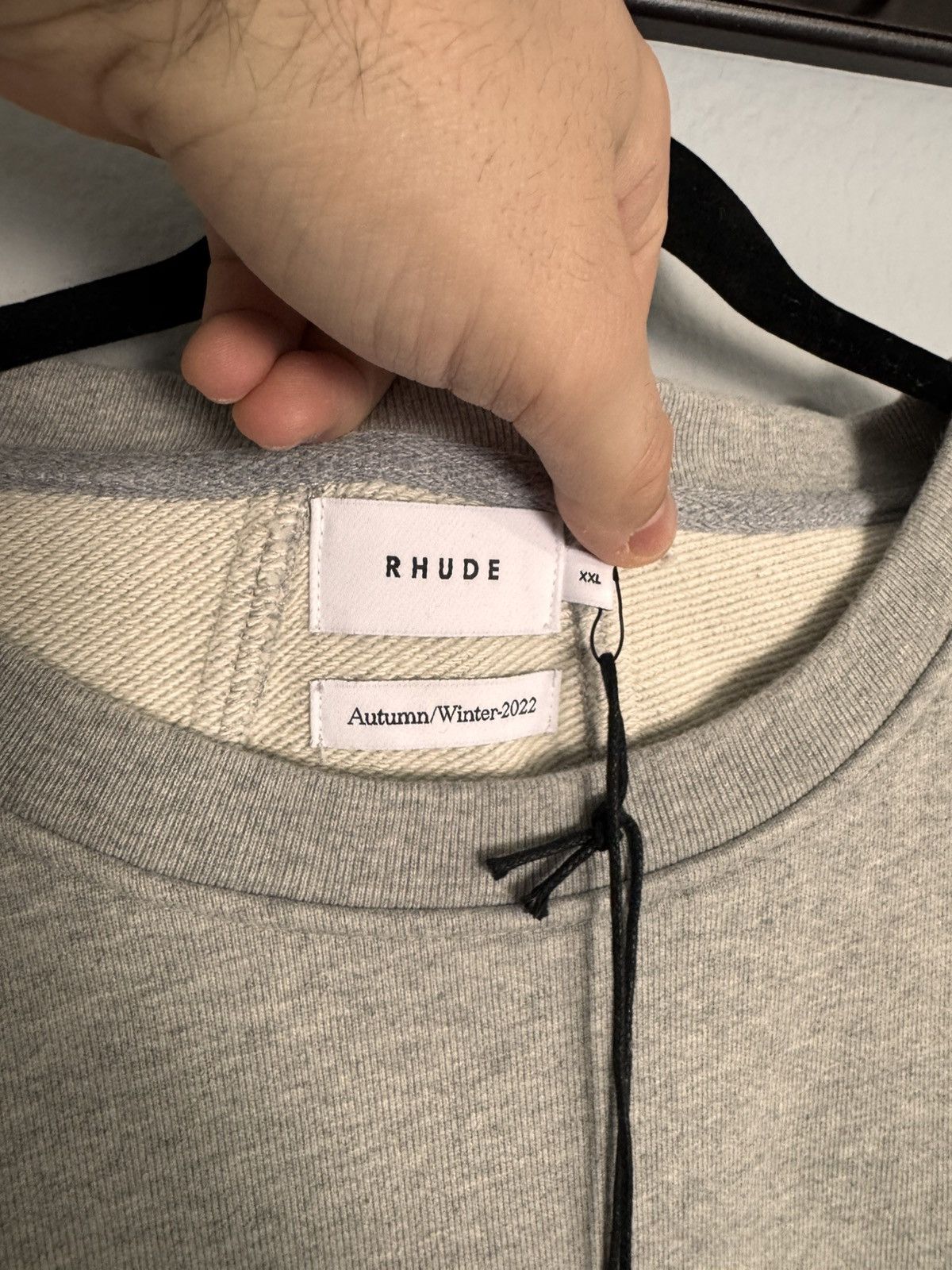 Rhude Rhude crewneck heather grey Size US XXL / EU 58 / 5 - 3 Thumbnail