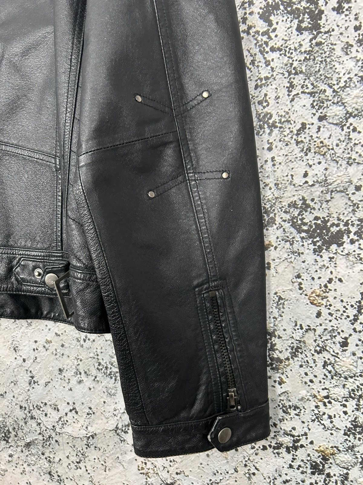 Genuine Leather Vintage Genuine Leather Jacket Avant Garde Designer Archive Size US M / EU 48-50 / 2 - 8 Thumbnail