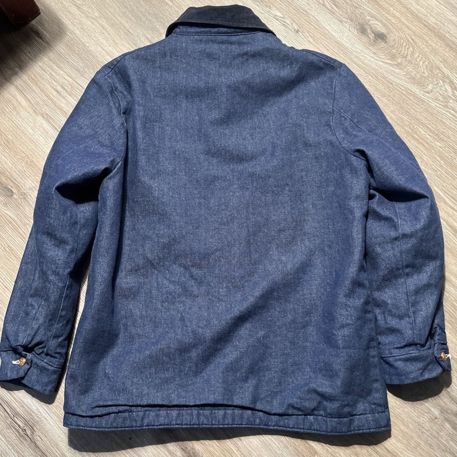 Sears Vintage 50s Lined Dark Denim Prison Stencil Chore Jacket XL Size US XL / EU 56 / 4 - 14 Thumbnail