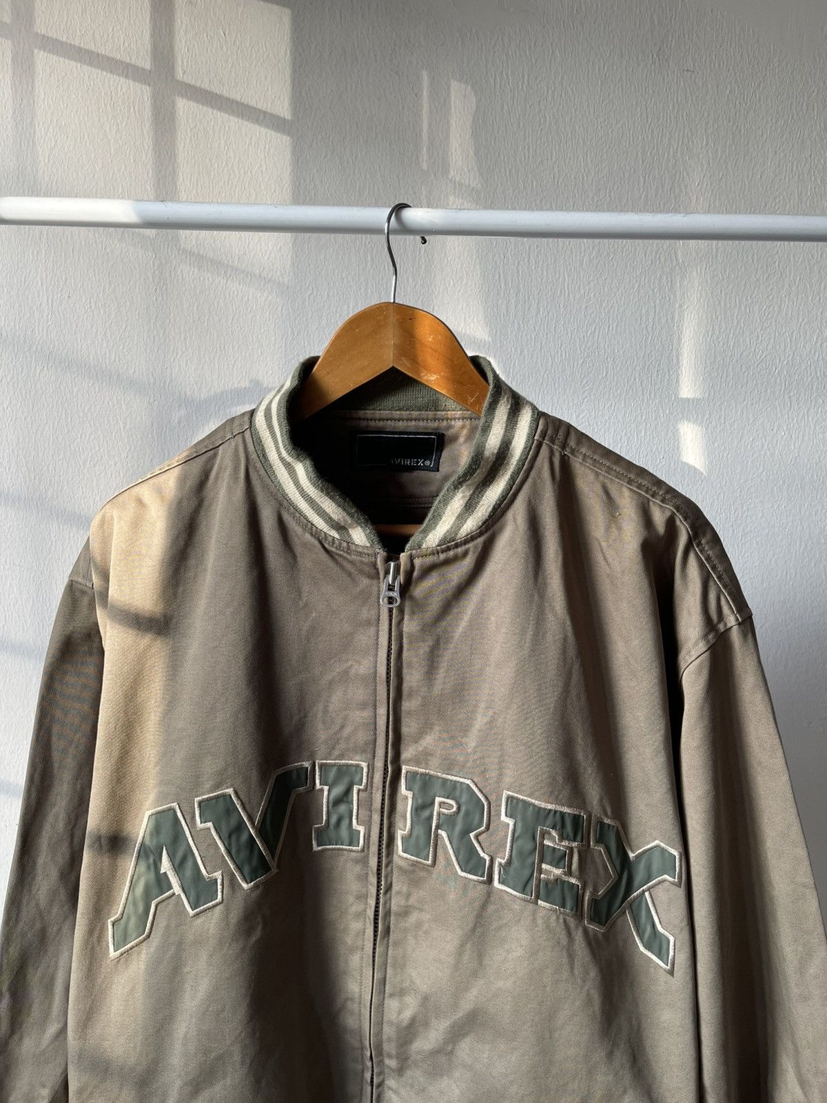 Avirex Vintage Avirex Green Army Zip Jacket A4 Size US XXL / EU 58 / 5 - 4 Thumbnail