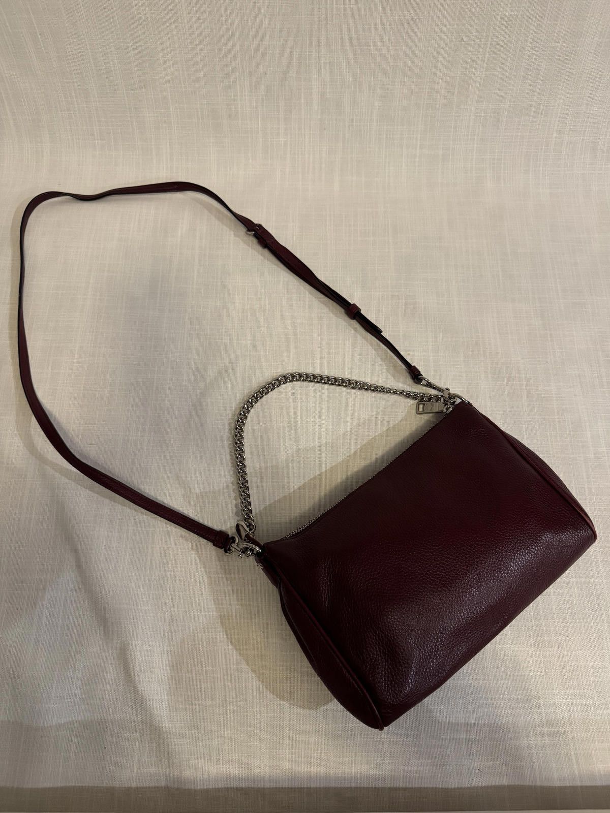 Coach Stylish Coach Burgundy Leather Crossbody Bag Size ONE SIZE - 2 Thumbnail