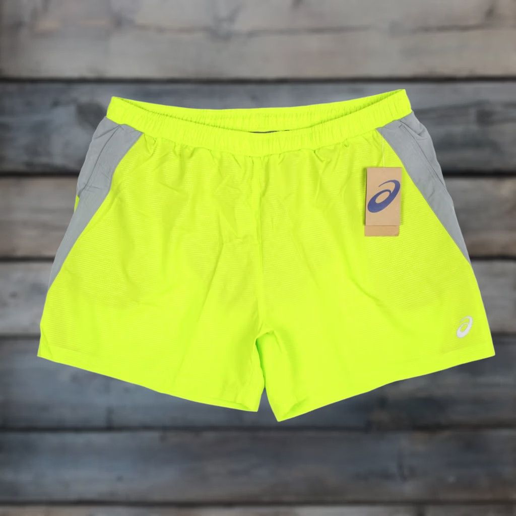 Asics ASICS Men's Tech 5" PR Lyte Shorts 2.0 Lined 2XL Lime Zest 324 Shorts Lime Zest 2XL Men Athletic 5" Inseam Pockets Breathable Elastic Waist Size US 39 - 1 Thumbnail