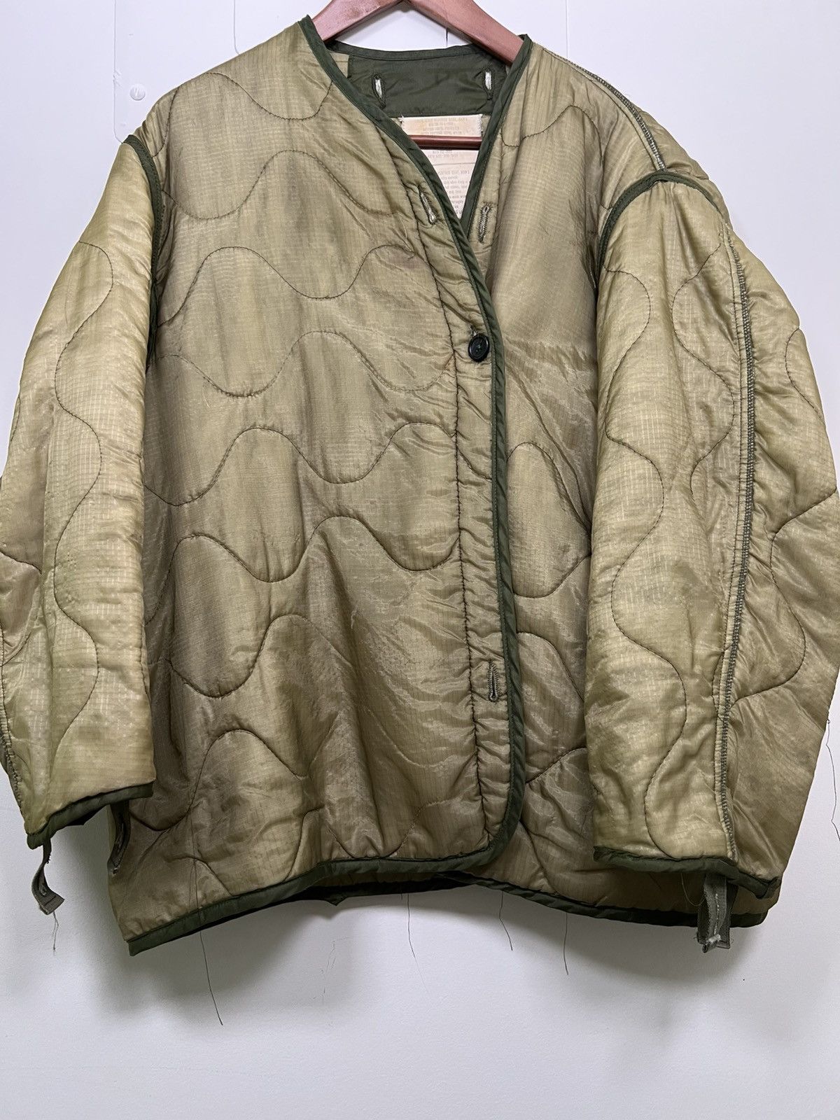Vintage Vintage Light Green Military Liner Size US L / EU 52-54 / 3 - 8 Thumbnail