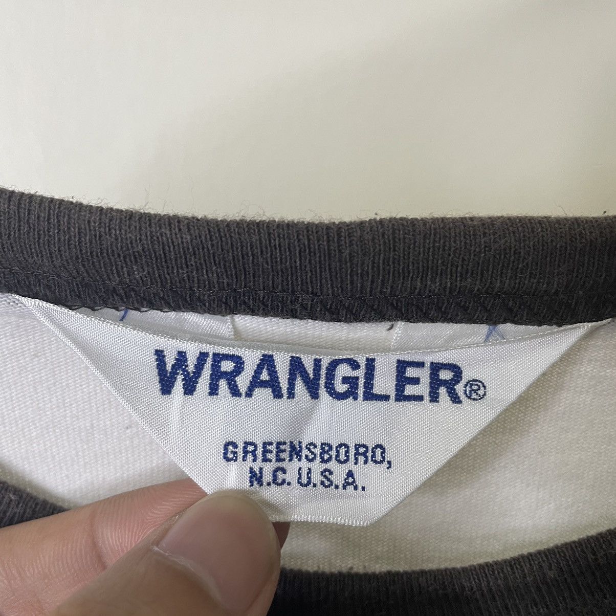 Vintage × Wrangler Vintage Y2K Wrangler Rainbow Ringer T Shirt Size US L / EU 52-54 / 3 - 3 Thumbnail