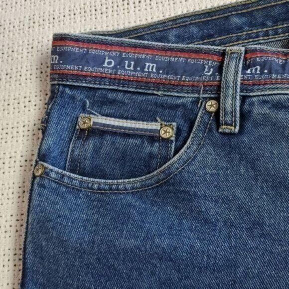 Designer B.U.M. Equipment Vintage Jeanswear Sz 9/10 (32) High Waisted Size 32" / US 10 / IT 46 - 3 Thumbnail