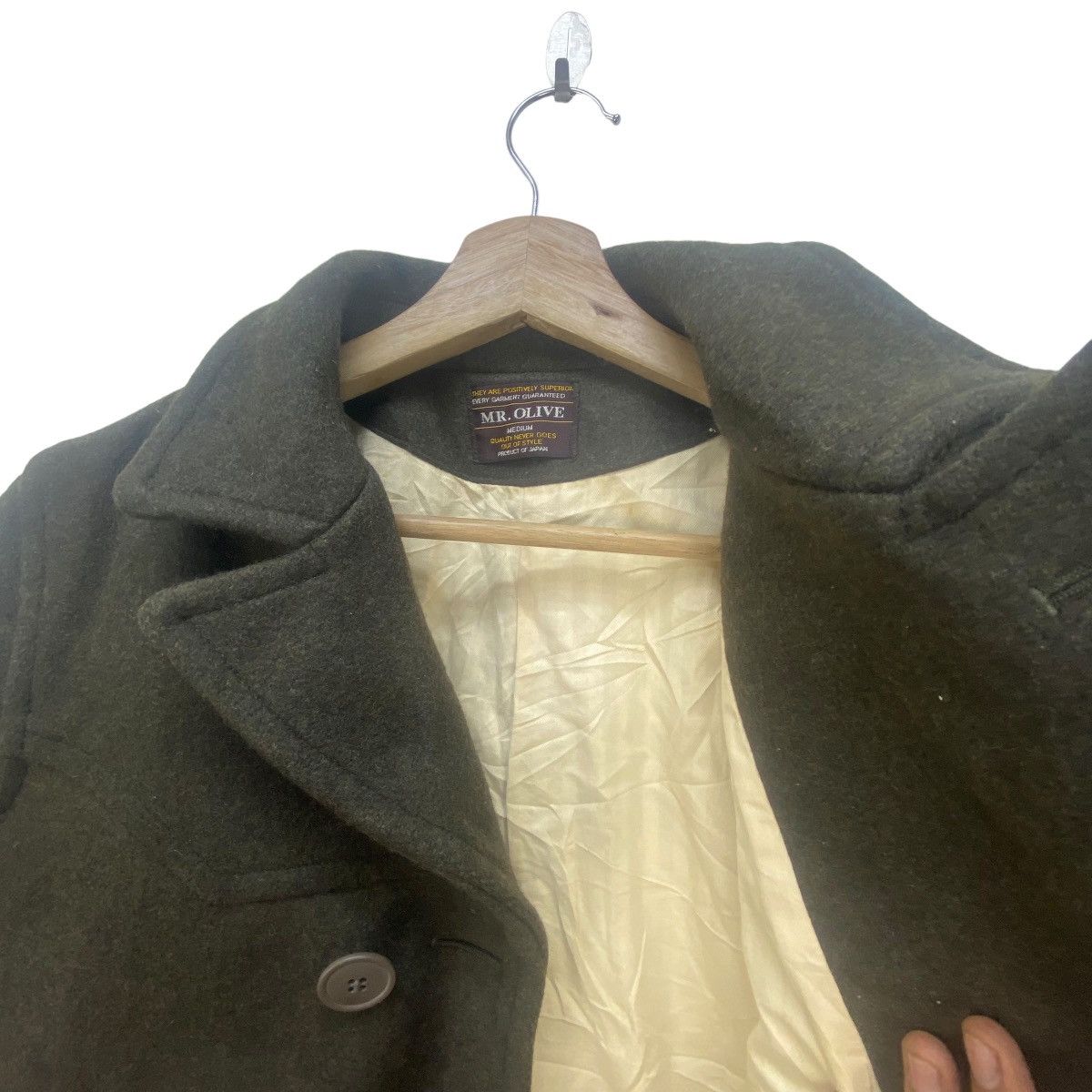 Mr. Olive Vintage 80s Mr. Olive Retro Wool Heavy Coat Size US XS / EU 42 / 0 - 6 Thumbnail