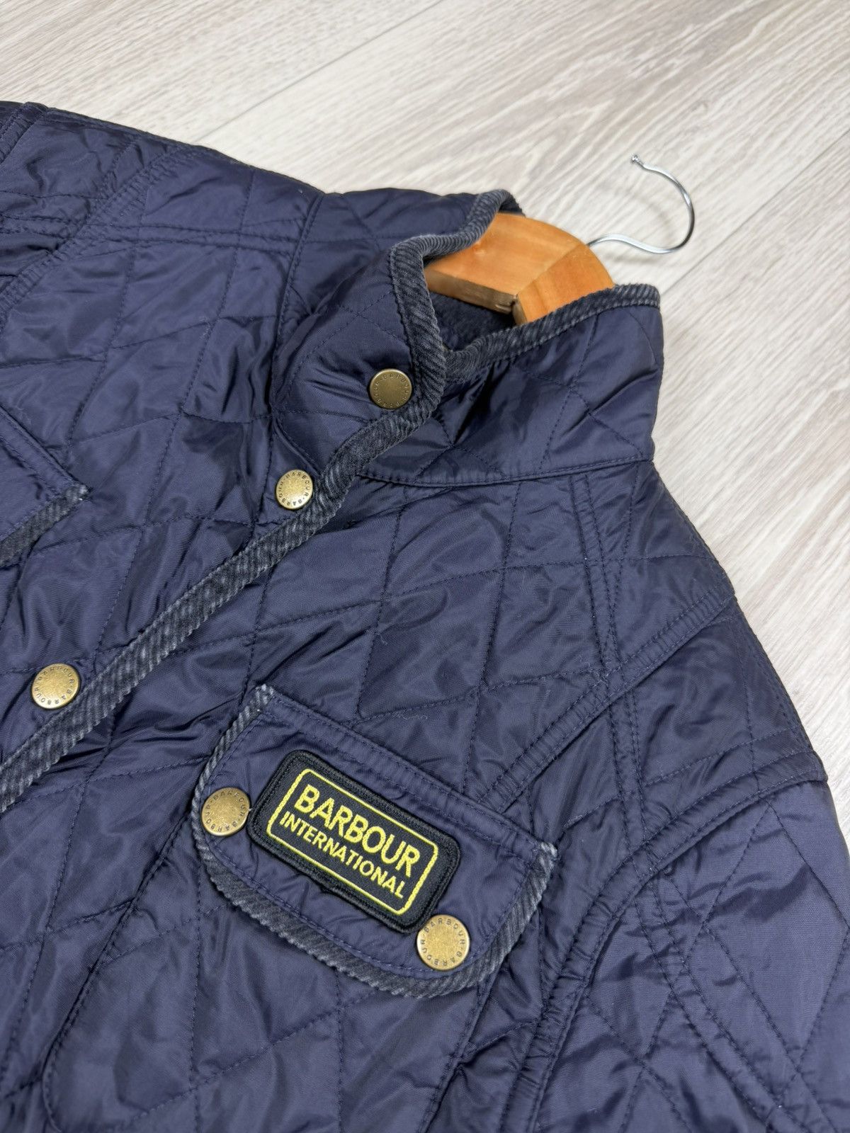 Barbour Barbour International Women Navy Polarquilted Jacket Size 10 Size L / US 10 / IT 46 - 4 Thumbnail
