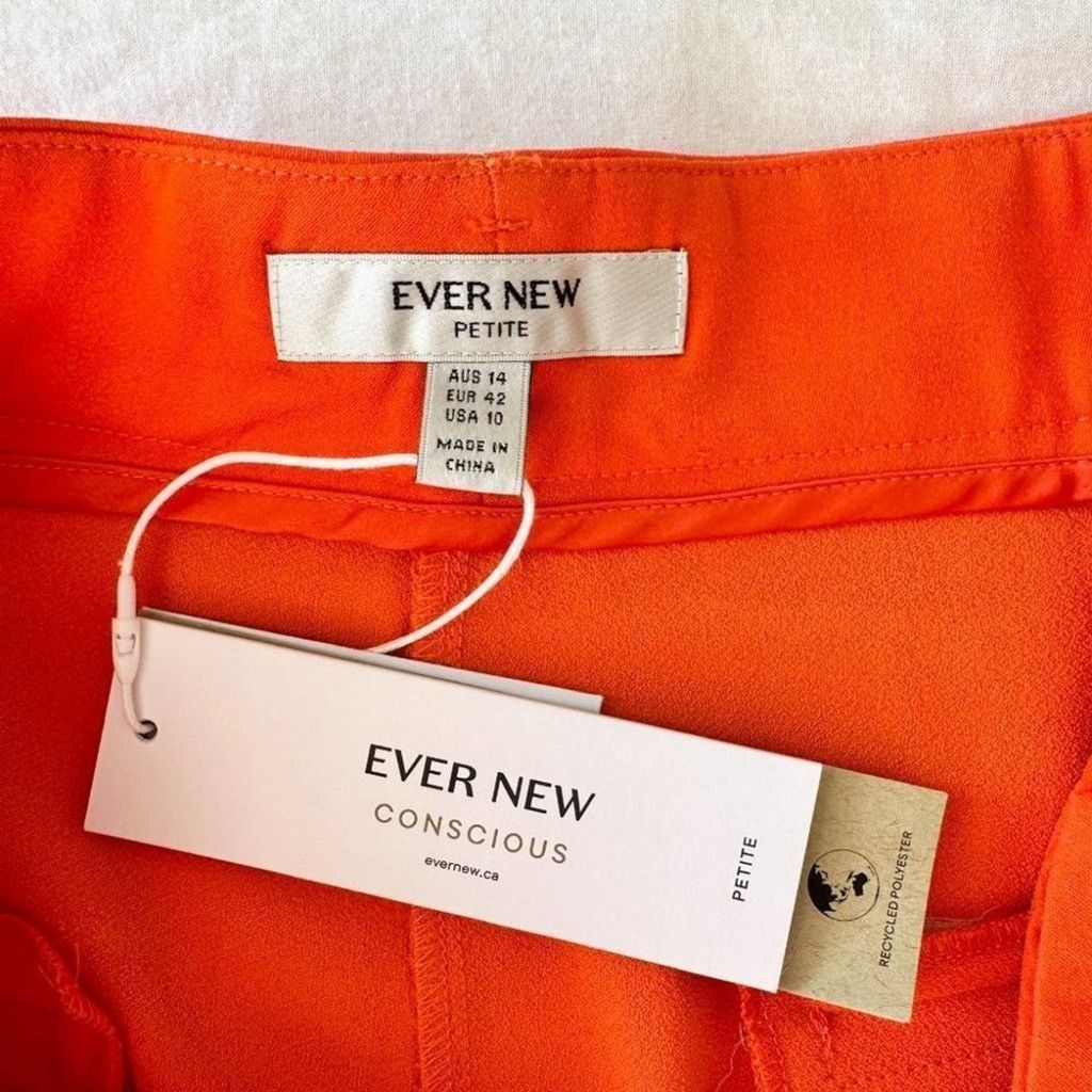 Other Ever New Wide Leg Isla Trousers Orange Gerbera 10 Petite New Size 32" / US 10 / IT 46 - 6 Thumbnail