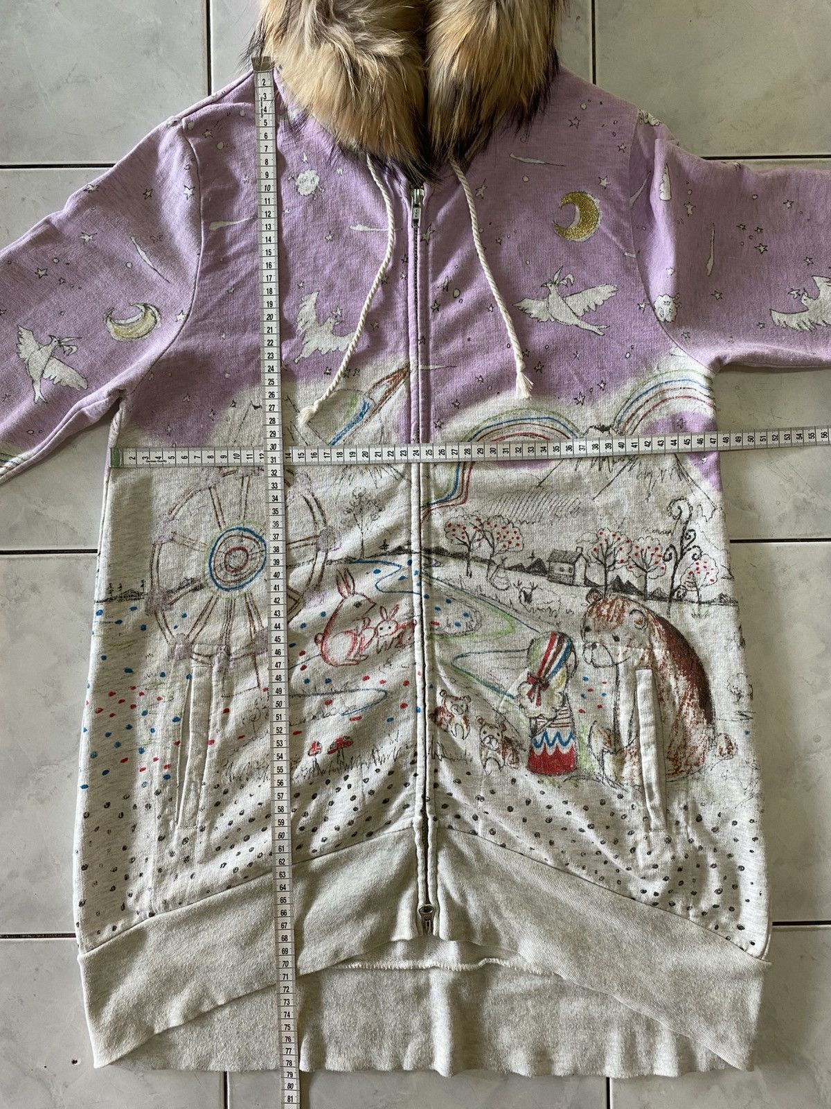 Japanese Brand FUR Scolar Dreamscape Graphic Hoodie Fairy Tale Illustration Size M / US 6-8 / IT 42-44 - 18 Thumbnail