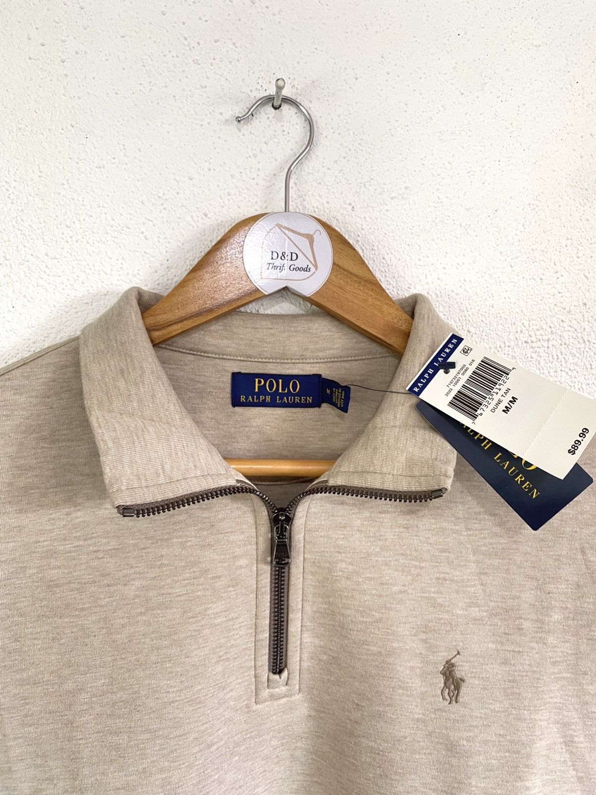 Polo Ralph Lauren Polo Ralph Lauren Quarter-Zip Sweatshirt - Dune Tan Size US M / EU 48-50 / 2 - 3 Thumbnail