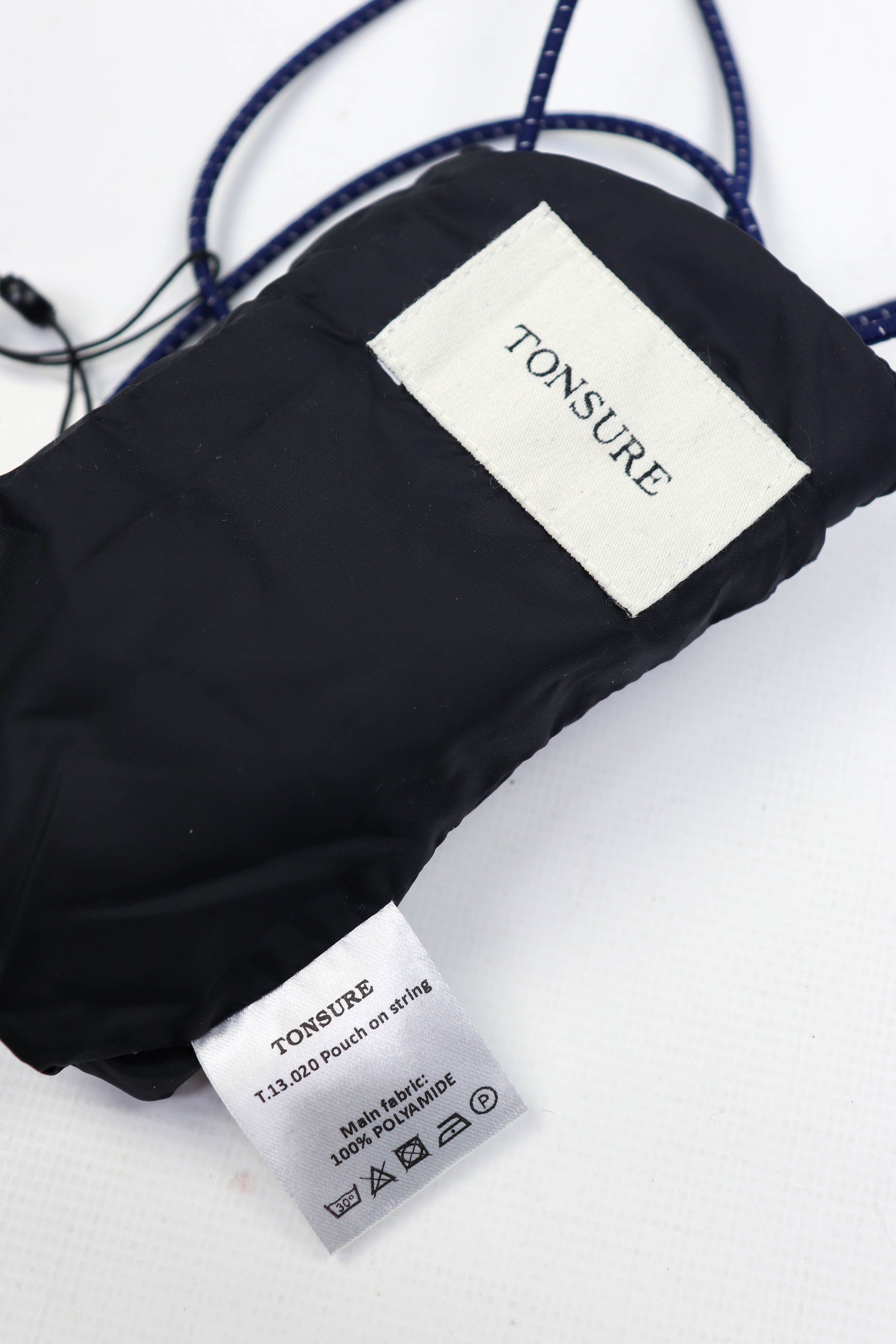 Tonsure Tonsure S/S 2019 Dark Navy Elastic Cord Detail Pouch Size ONE SIZE - 7 Thumbnail