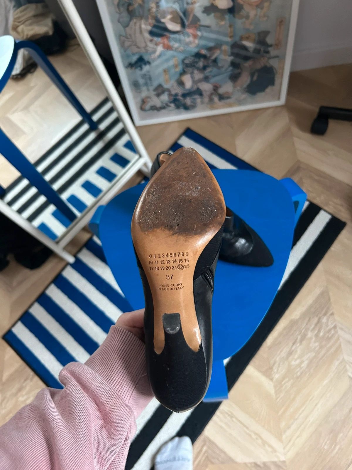 Maison Margiela Maison Margiela Leather Suede Heels Size US 7 / IT 37 - 7 Thumbnail