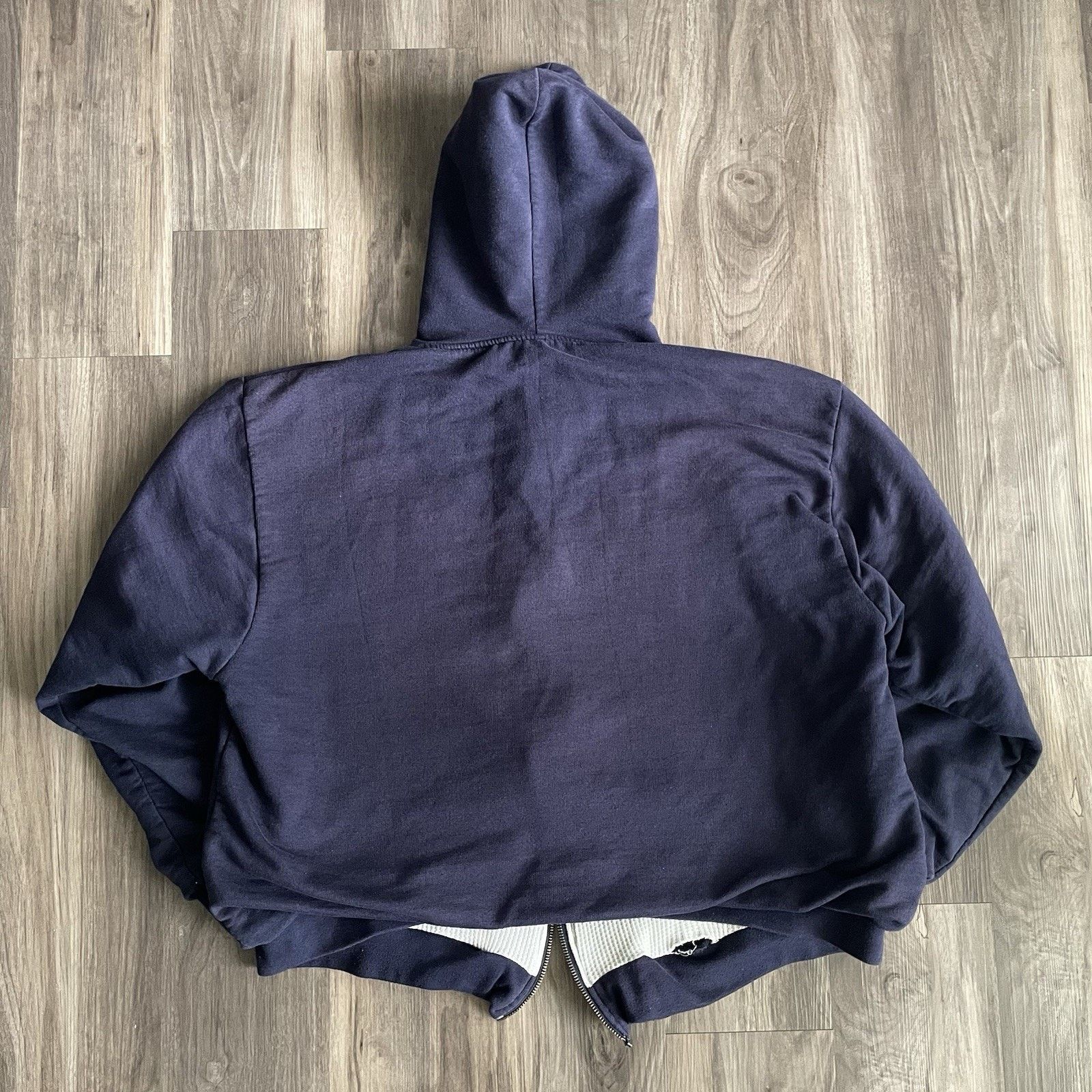 Vintage Vintage Blue Thermal Lined Hoodie Men’s Size XXL BROKEN ZIP Size US XXL / EU 58 / 5 - 5 Thumbnail
