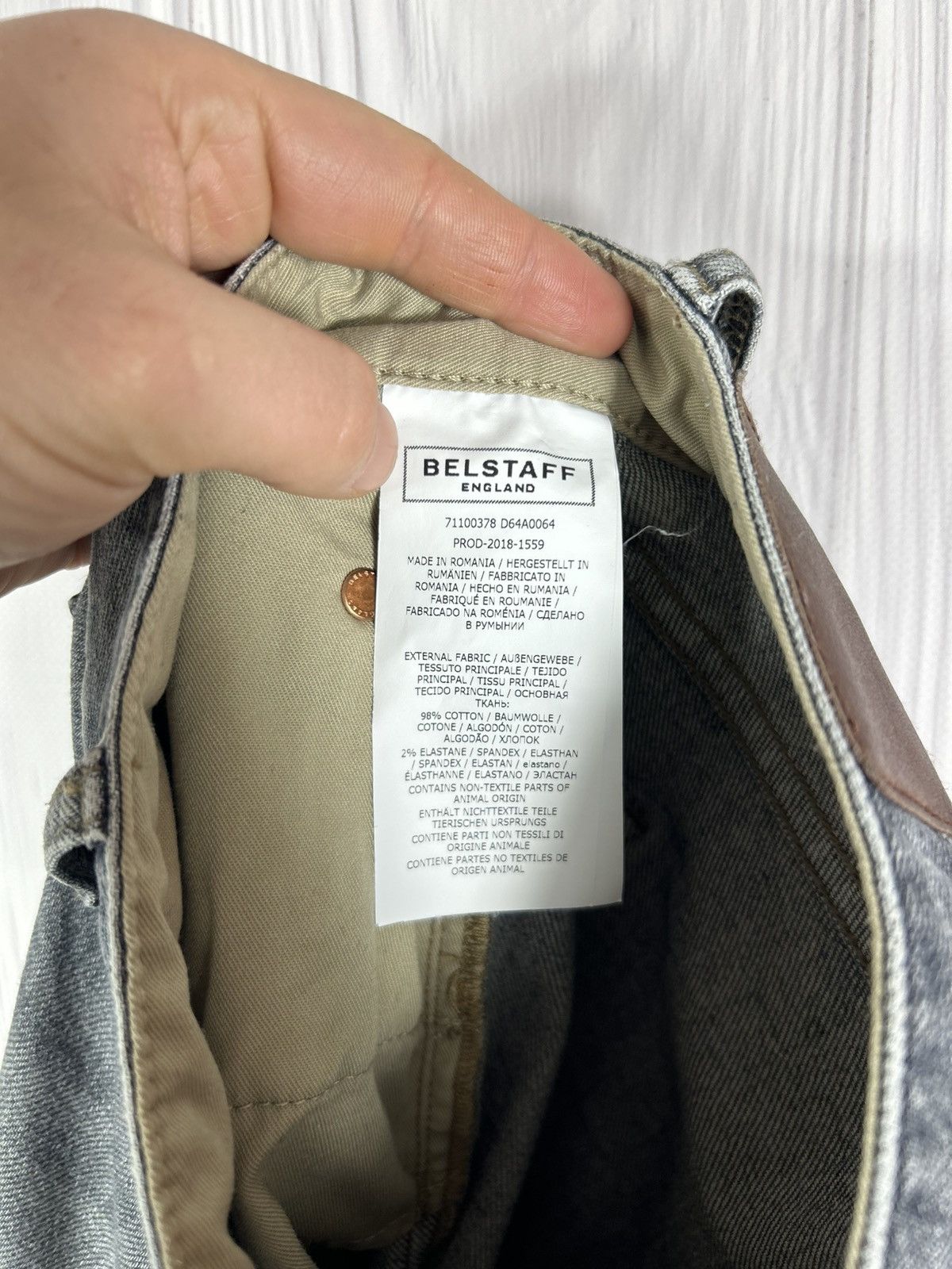 Belstaff Belstaff England Denim Pants Jeans Size 34 Motorcycle Size US 34 / EU 50 - 8 Thumbnail