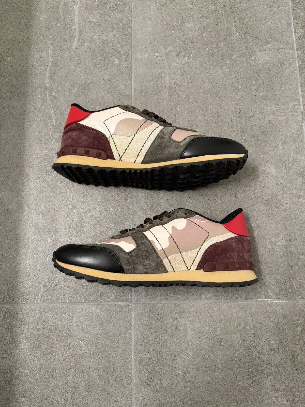Valentino CAMOUFLAGE ROCKRUNNER SNEAKERS LEATHER & CANVAS Size US 11 / IT 41 - 7 Thumbnail