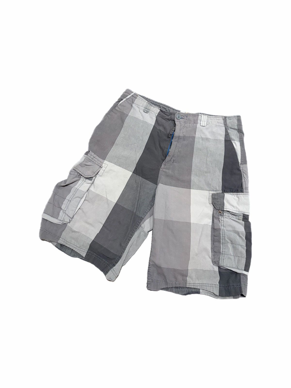 Ocean Pacific Vintage Y2K Ocean Pacific Op Men's Surf Plaid Cargo Shorts Size US 36 / EU 52 - 2 Thumbnail