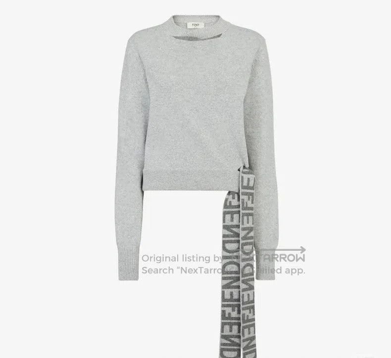 Fendi Fendi Grey Knit Top Size XS / US 0-2 / IT 36-38 - 1 Thumbnail