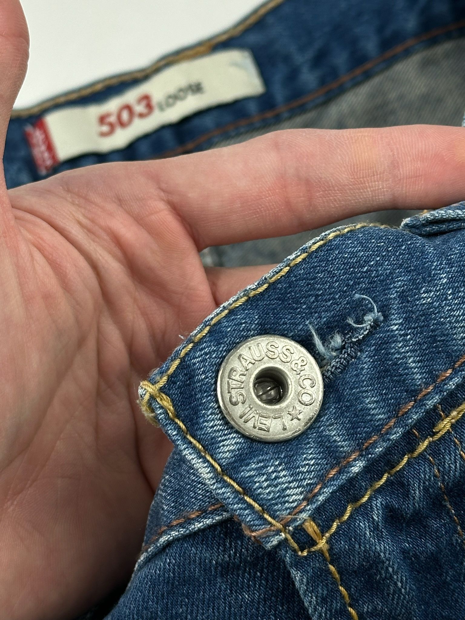 Levi's Levis Engineered Jeans Buckle Back Tag Size US 34 / EU 50 - 7 Thumbnail