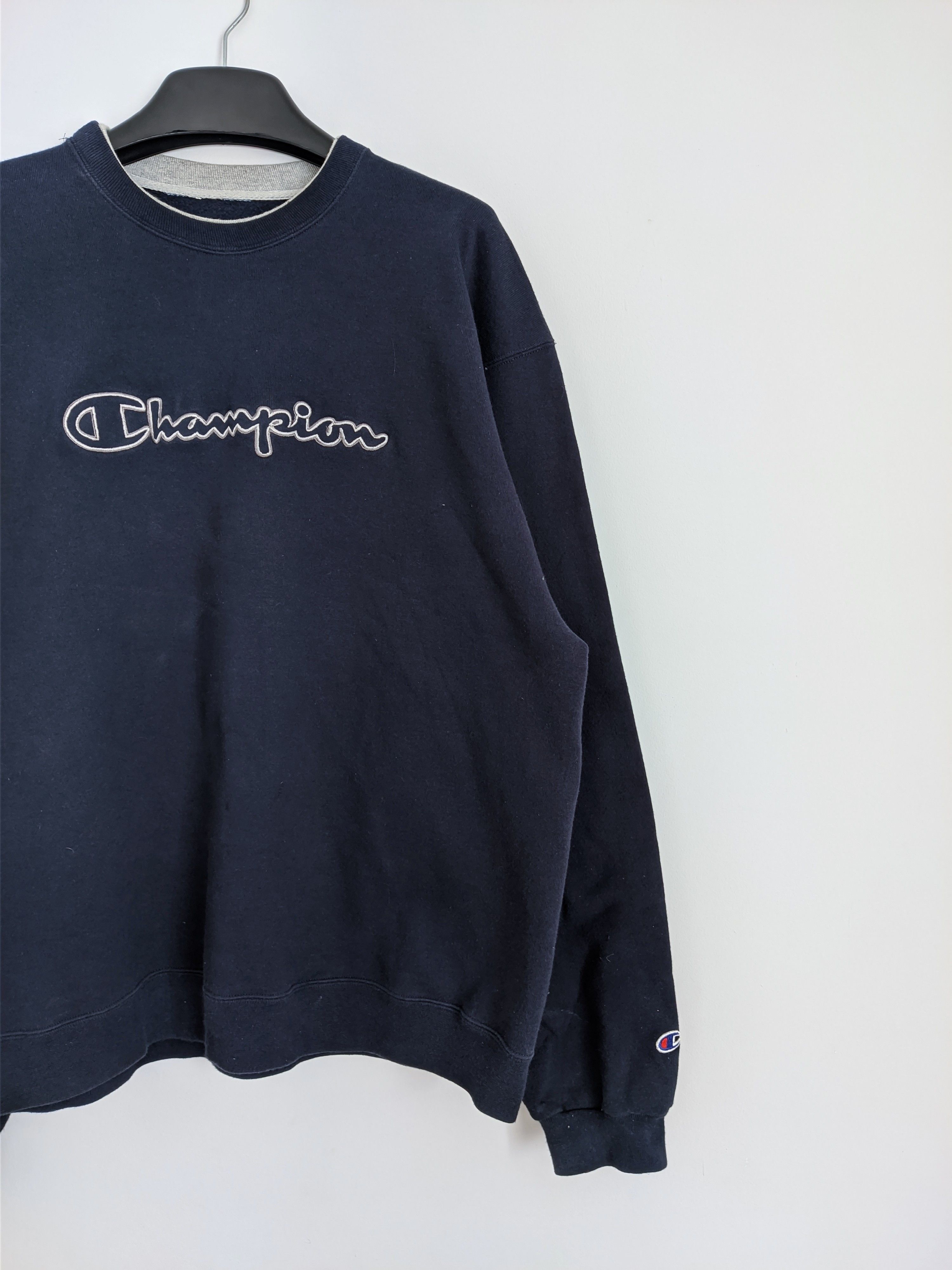 Champion Vintage Champion sweatshirt embroidered logo y2k 90s Size US XL / EU 56 / 4 - 4 Thumbnail