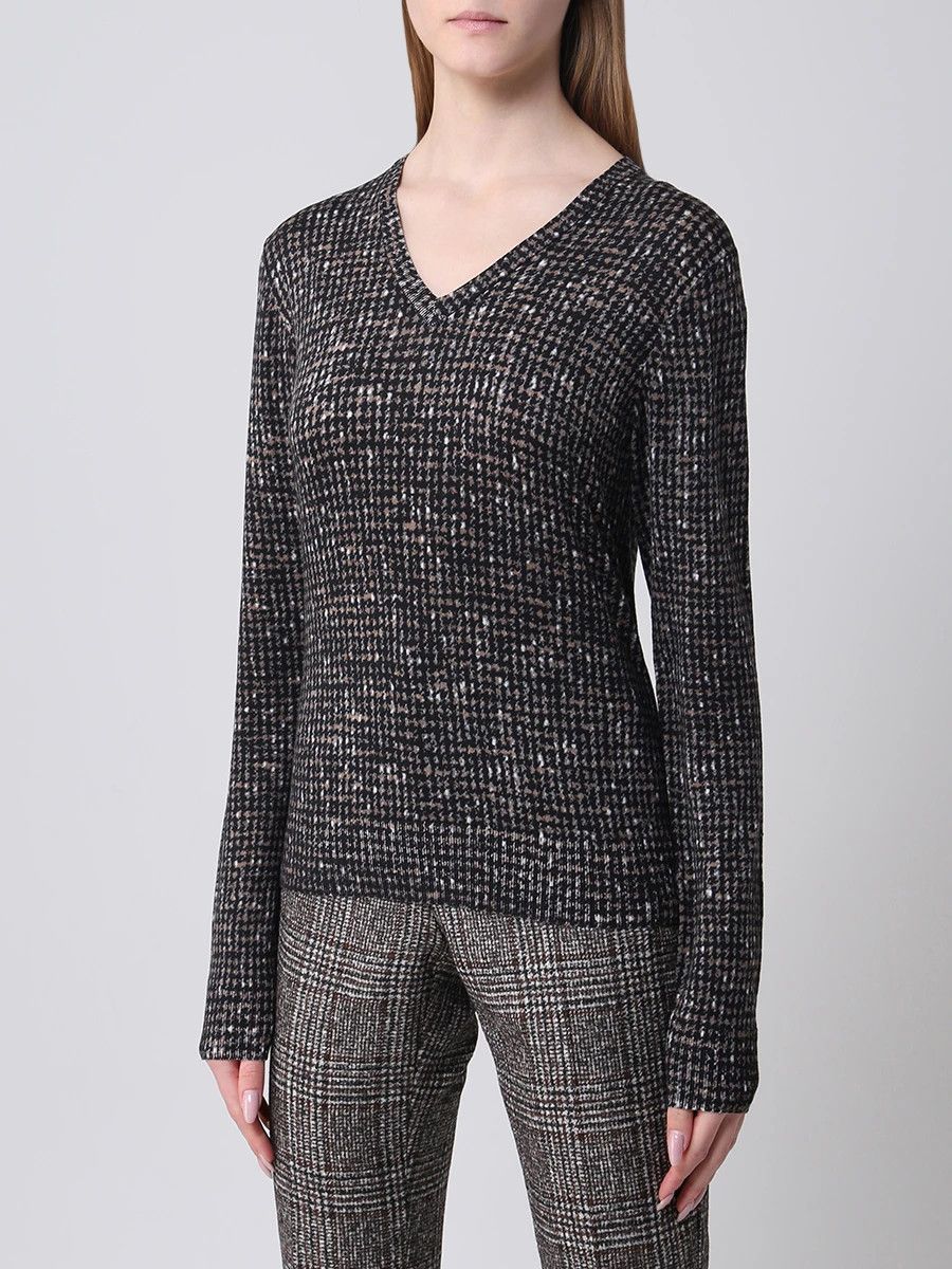Dolce & Gabbana o1y0925 V-Neck Sweater in Black Size XS / US 0-2 / IT 36-38 - 3 Thumbnail