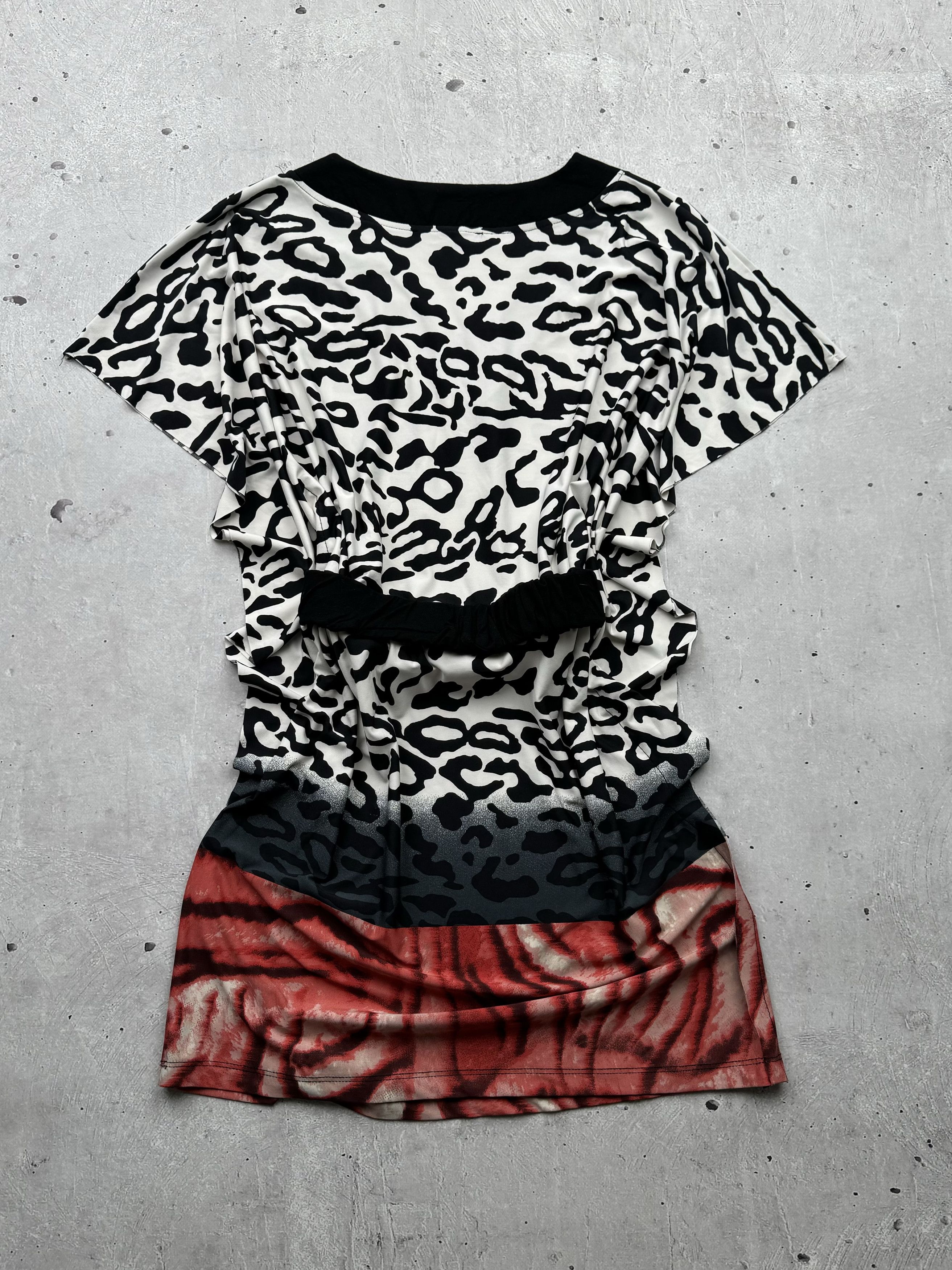 Vintage Roberto Cavalli Vintage Printed Mini Dress Size M / US 6-8 / IT 42-44 - 7 Thumbnail