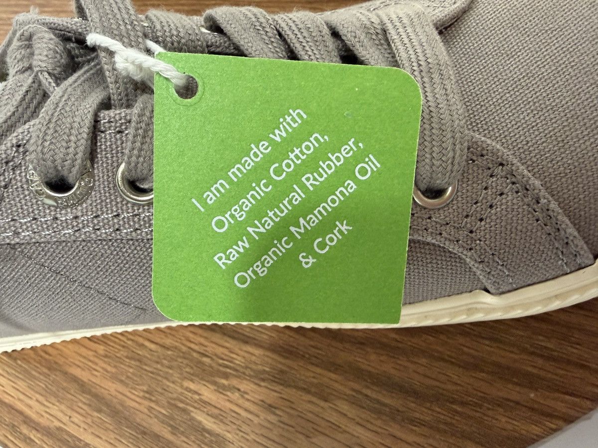 Other Cariuma Unisex Grey Organic Cotton Canvas Neon Sneakers Size US 9.5 / IT 39.5 - 8 Thumbnail