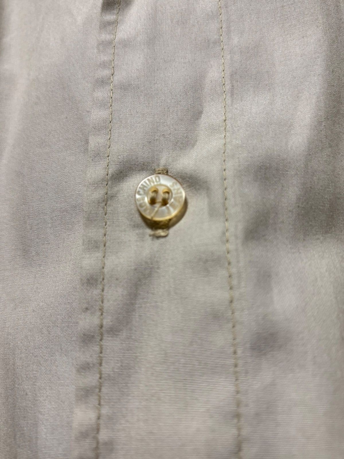 Moschino Archives Moschino Jeans Shirt Italy Beige Pin Embroidery AOP Size US L / EU 52-54 / 3 - 4 Thumbnail