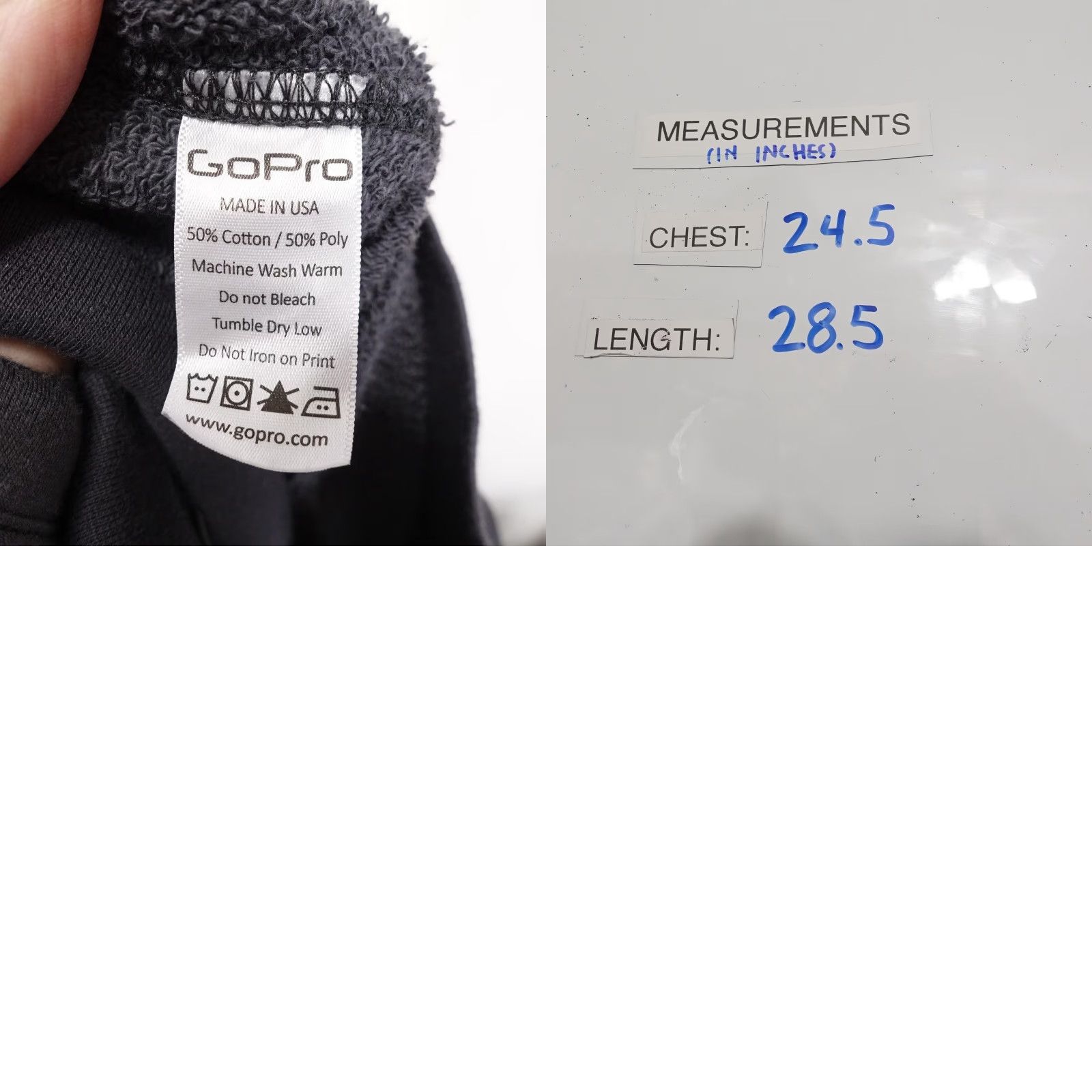 Vintage GoPro Hoodie Mens L Full Zip Graphic Pullover Sweatshirt Size US L / EU 52-54 / 3 - 8 Thumbnail