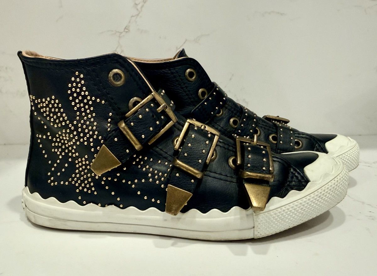 Chloe Chloe Leather Studded Sneakers Size US 8 / IT 38 - 4 Thumbnail