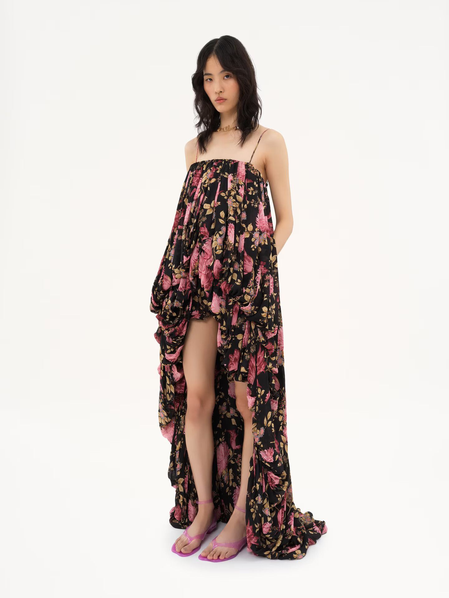 Chloe o1loc1c10226 Maxi Dress in Multicolor Size M / US 6-8 / IT 42-44 - 3 Thumbnail