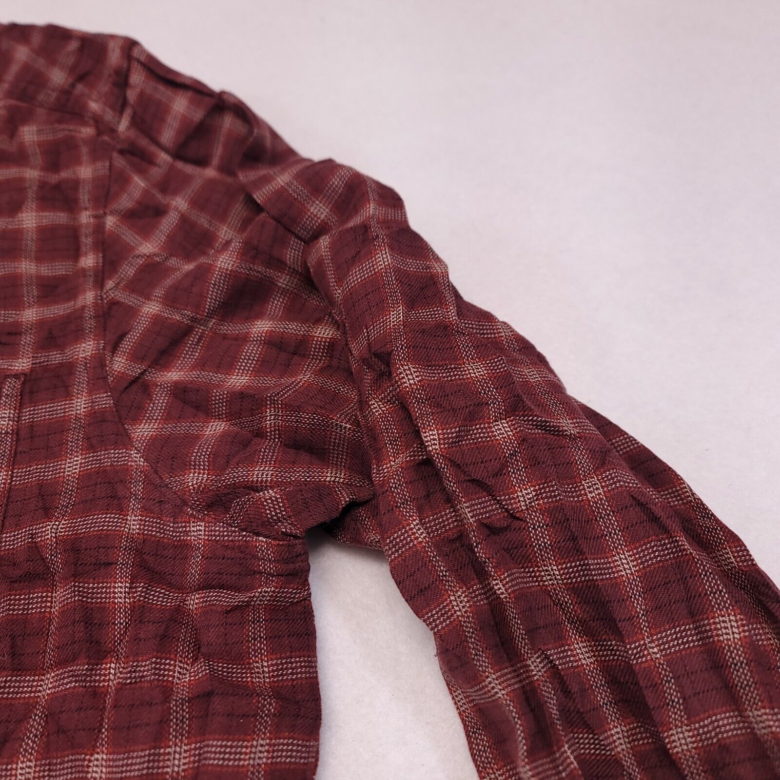 Guide Series Guide Series Windowpane Flannel Shirt Mens Size Large L Red Size US L / EU 52-54 / 3 - 4 Thumbnail