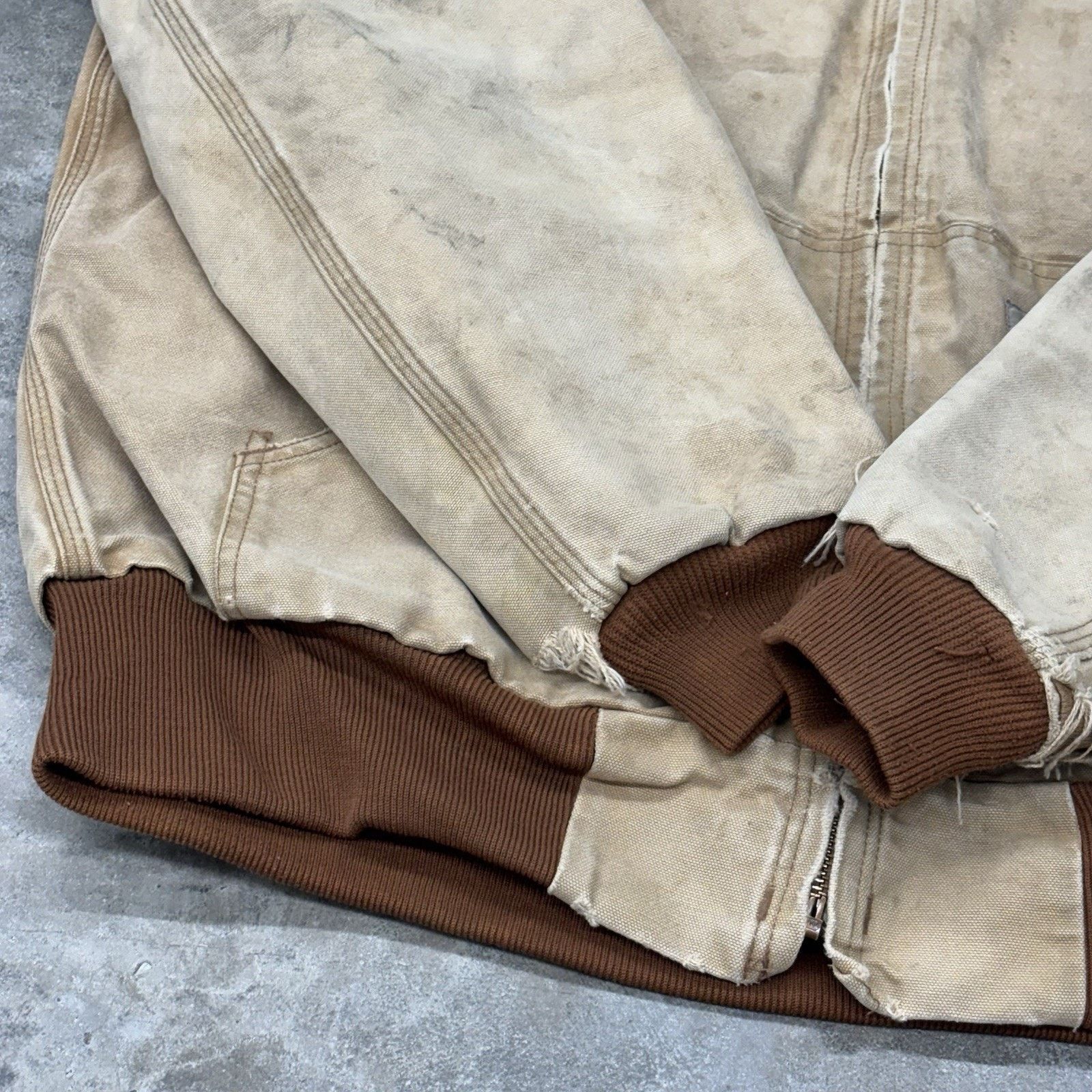 Carhartt Carhartt Tan Khaki Brown Hooded Workwear Jacket Mens L Brand Size US L / EU 52-54 / 3 - 2 Thumbnail