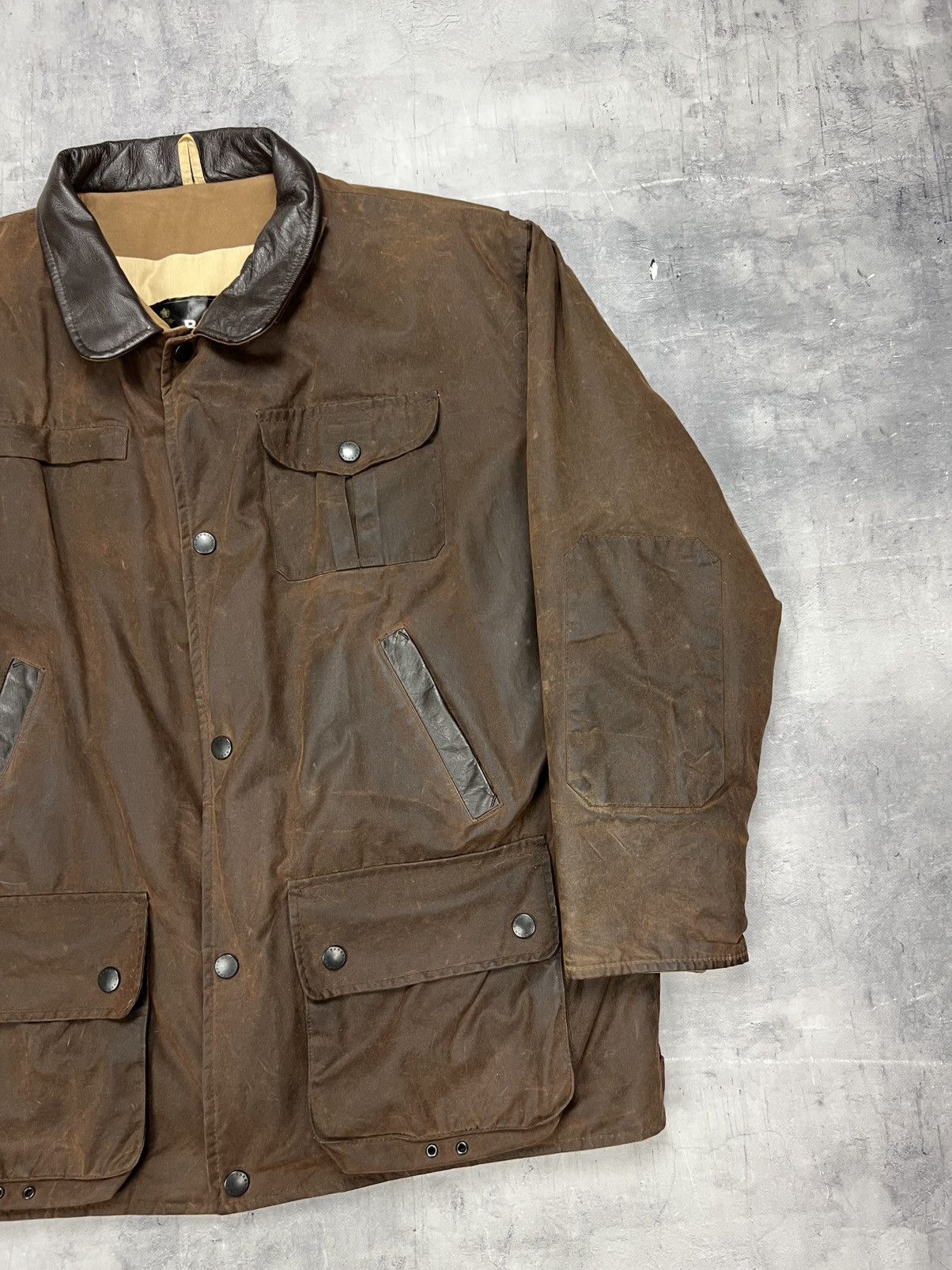 Barbour × Wax London Barbour A1550 Bushman Wax Waterproof Heavy Coat Jacket XL Size US XL / EU 56 / 4 - 6 Thumbnail